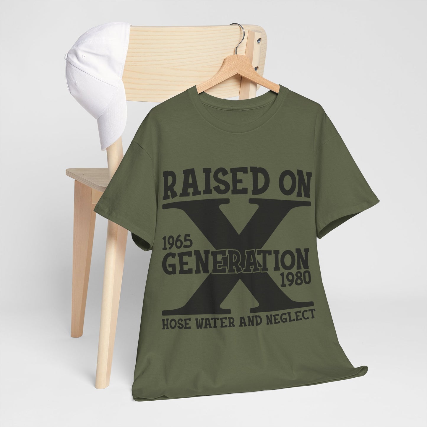 GEN X Raised On Hose Water & Neglect Tshirt Unisex Heavy Cotton