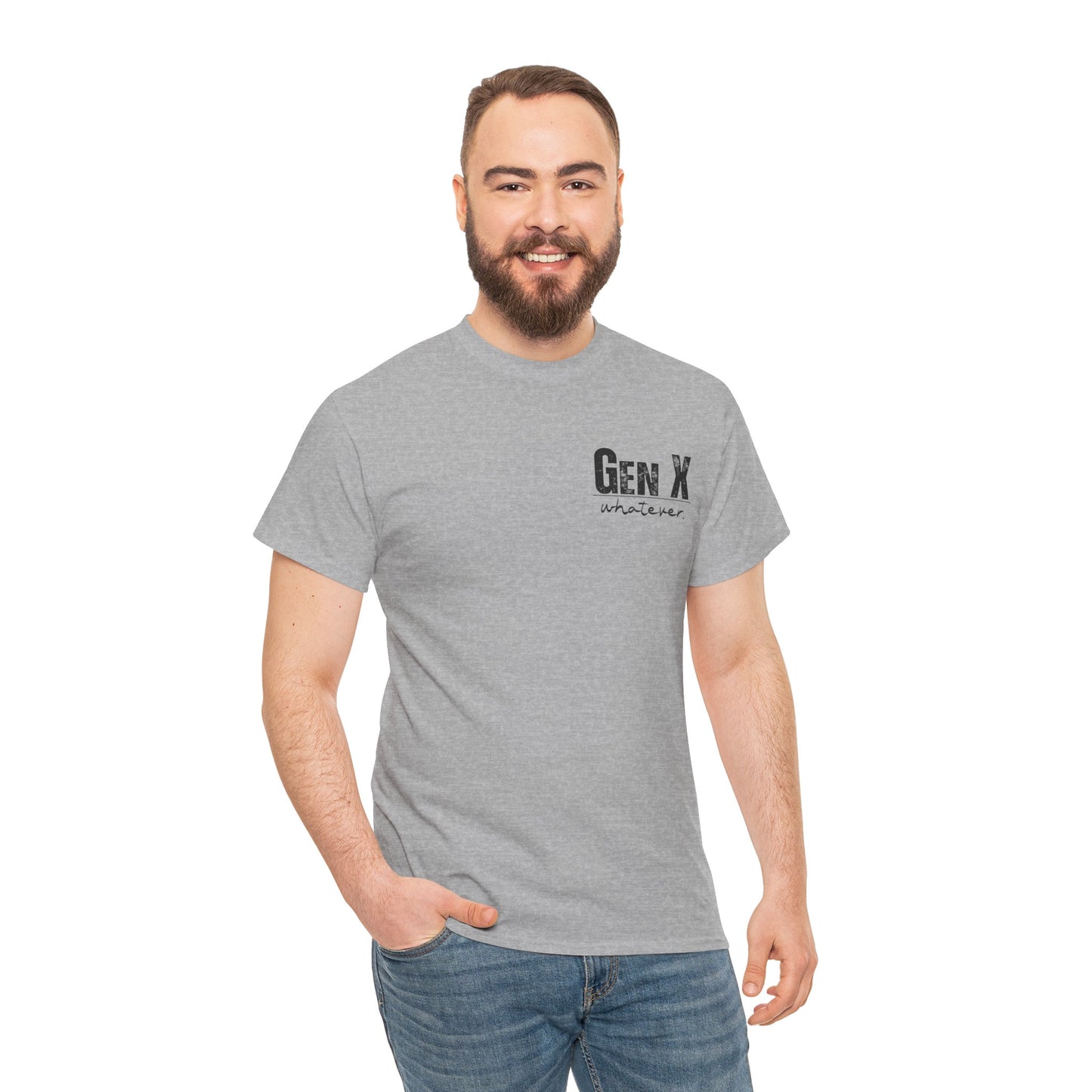 GEN X Definition Unisex Heavy Cotton T-Shirt Front & Back