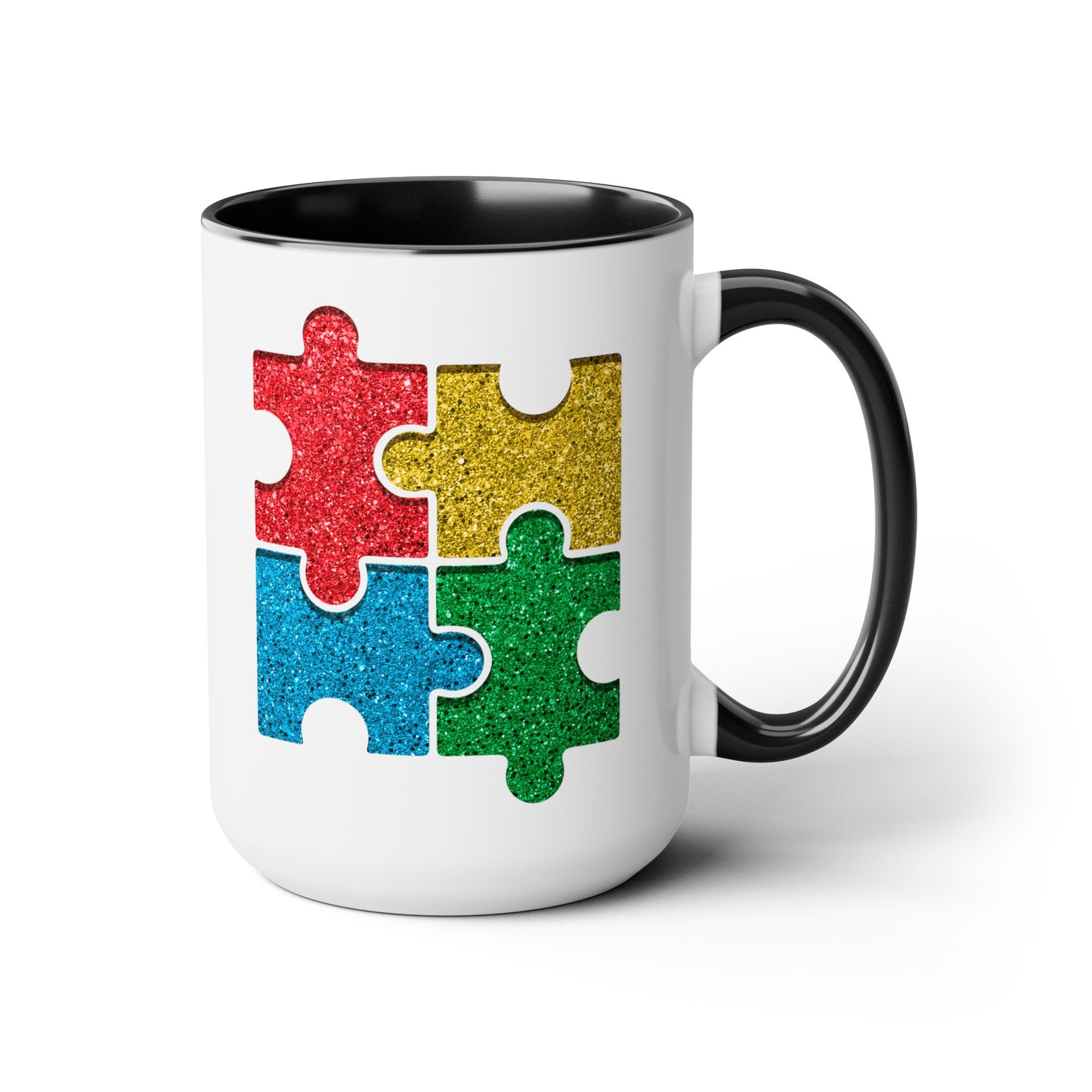 Autism Puzzle Pieces 15oz Coffee Mug