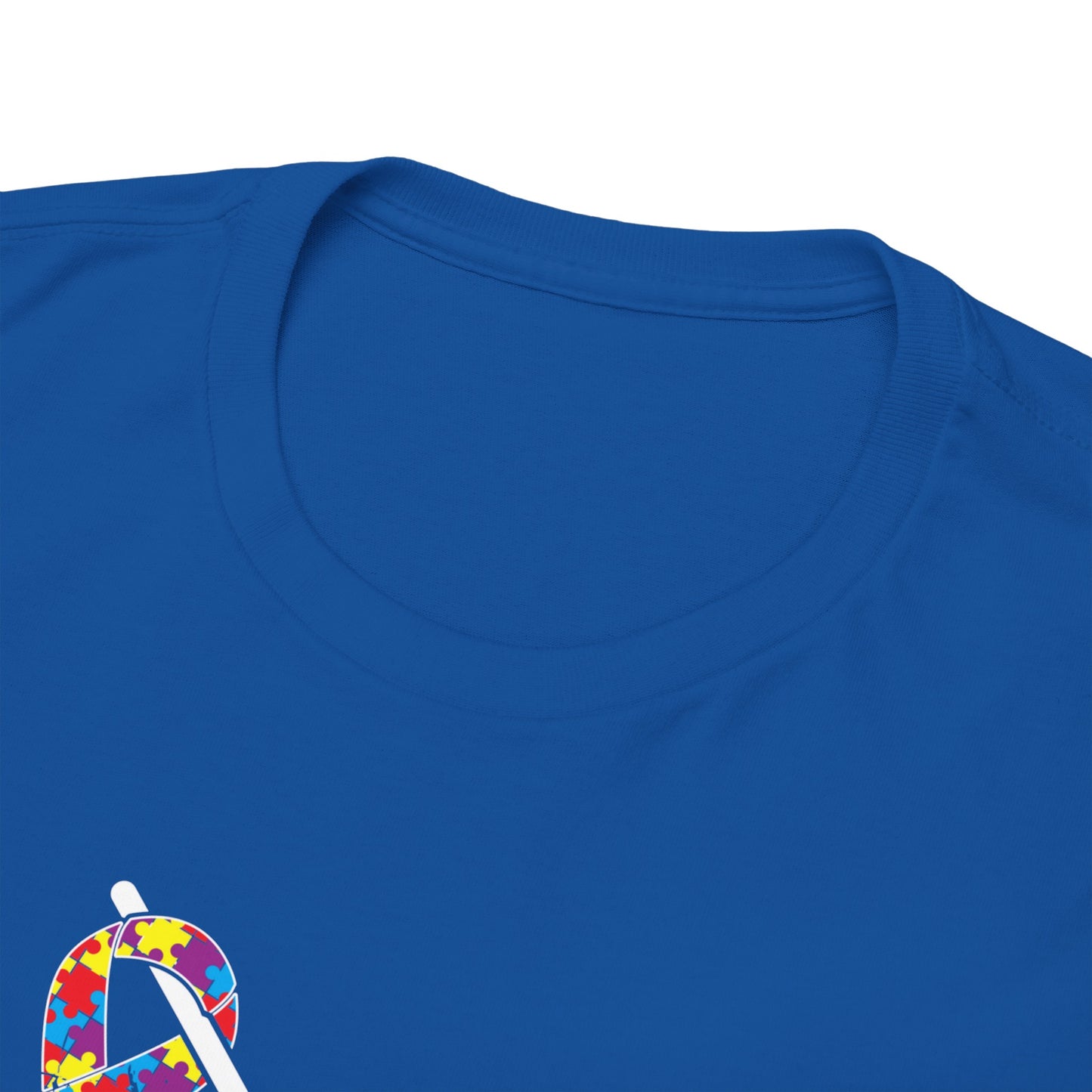 Bigfoot Heart Puzzle Piece Autism T shirt unisex heavy cotton T-shirt