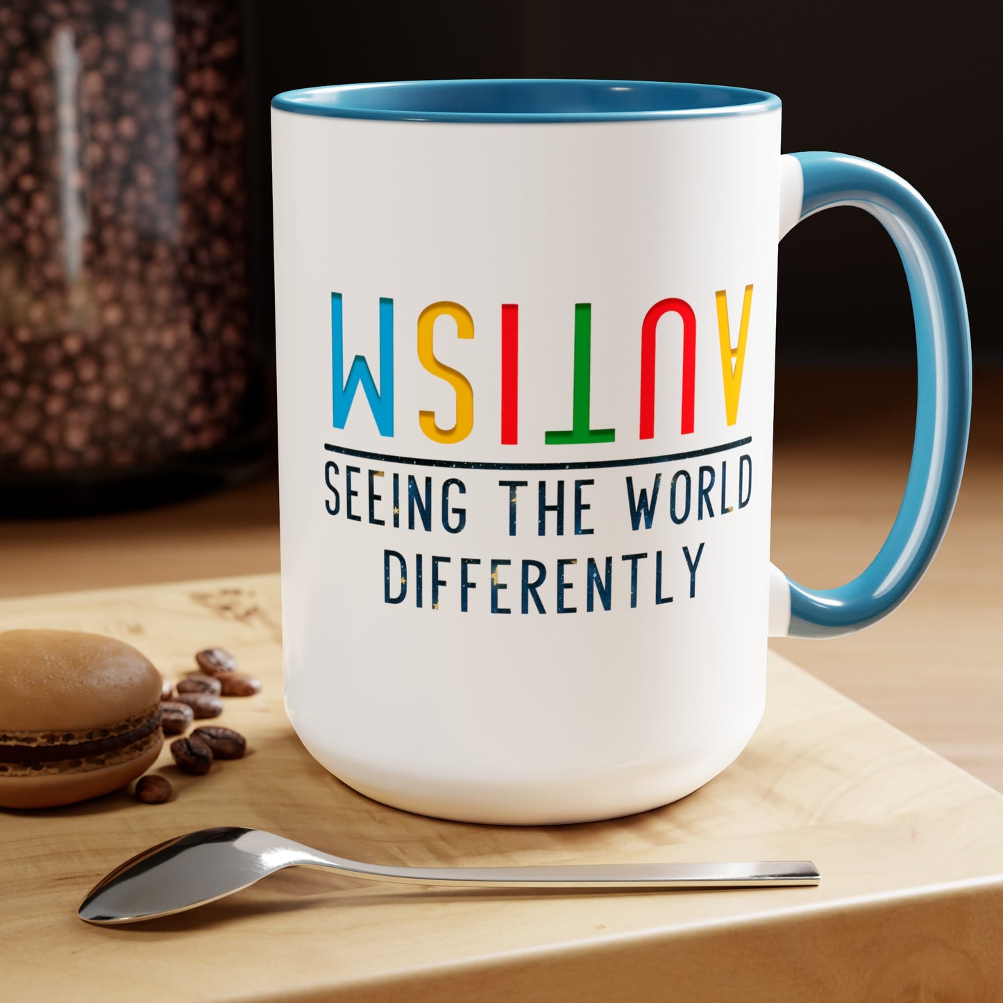 Autism Seeing the World Differently T-shirt 15oz Coffee Mug