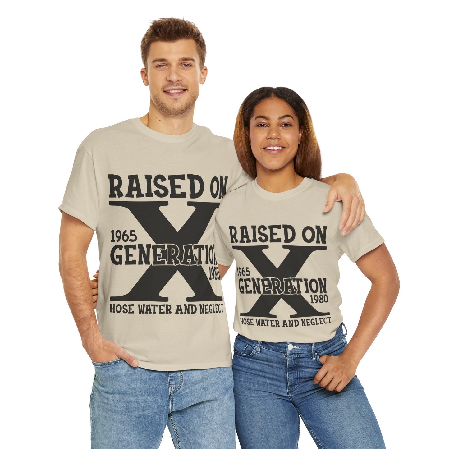 GEN X Raised On Hose Water & Neglect Tshirt Unisex Heavy Cotton