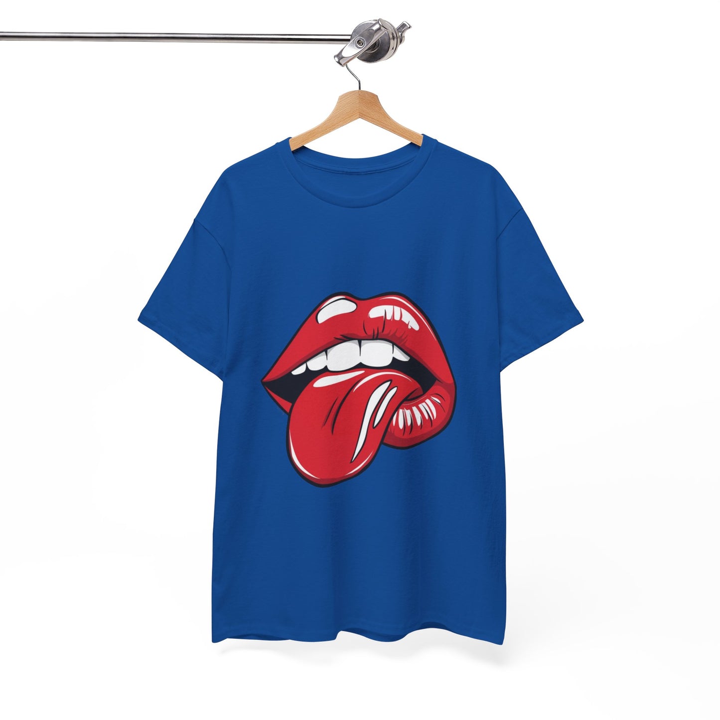 Sexy Retro PopArt Red Lips and Tounge Unisex heavy cotton Tshirt