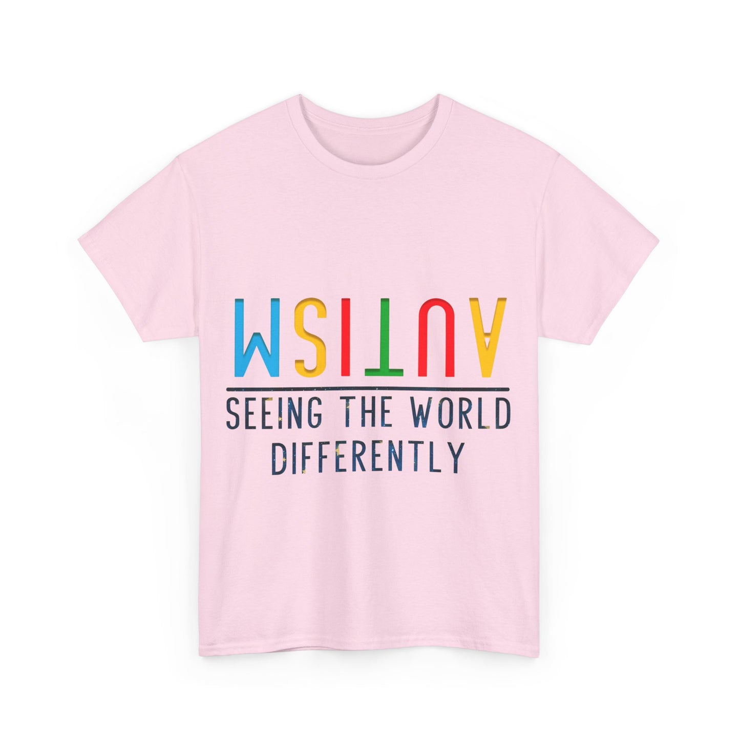 Autism Seeing the World Differently T-shirt Unisex Heavy Cotton