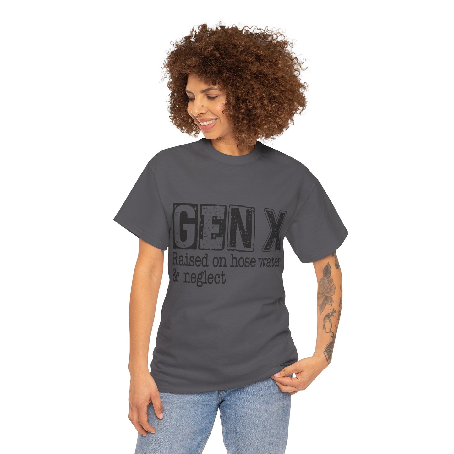 GEN X Raised On Hose Water & Neglect Tshirt Unisex Heavy Cotton