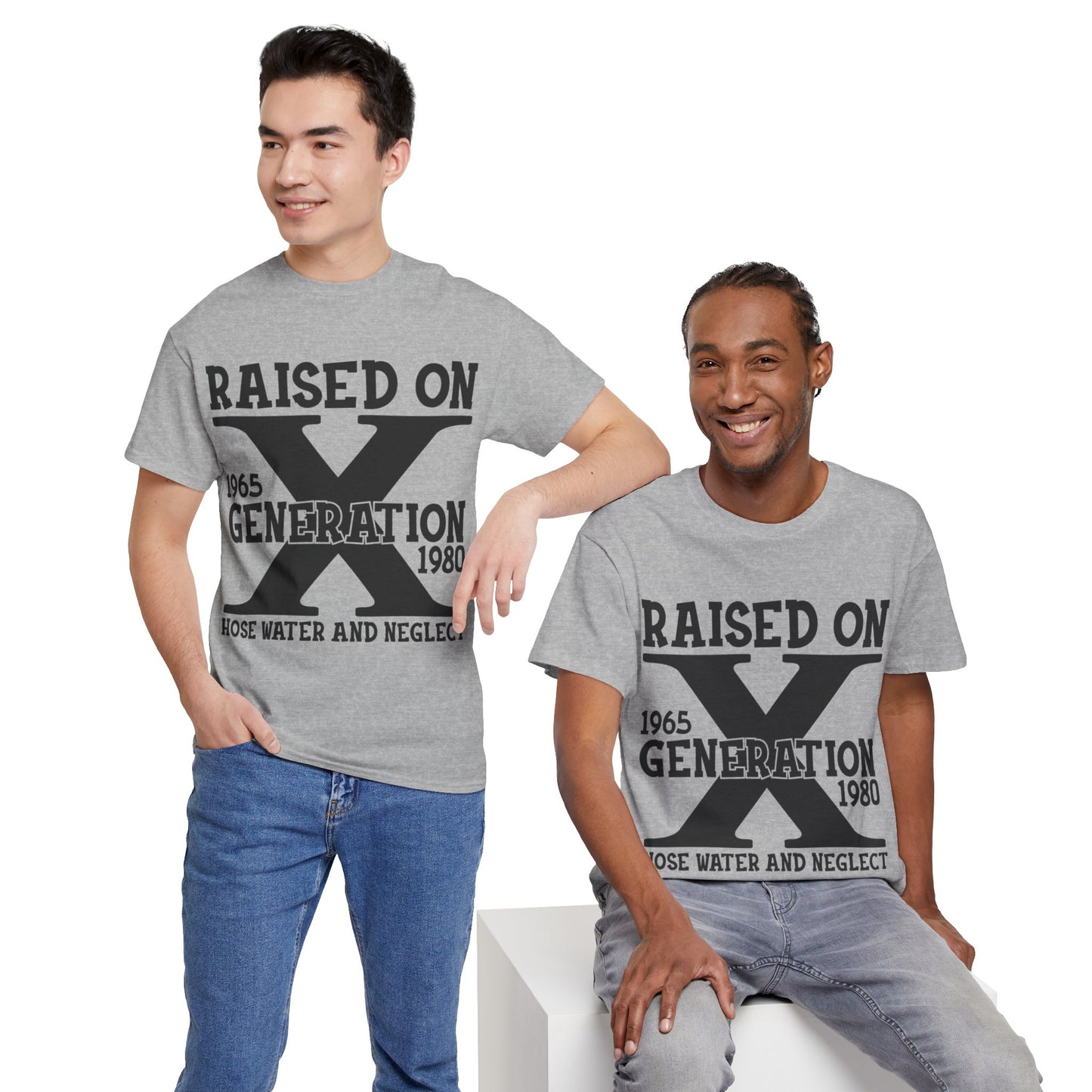 GEN X Raised On Hose Water & Neglect Tshirt Unisex Heavy Cotton