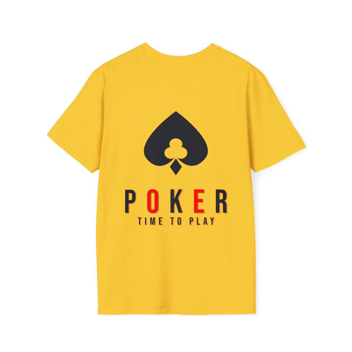 Royal Flush Poker Time to Play T-shirt Front and Back Design