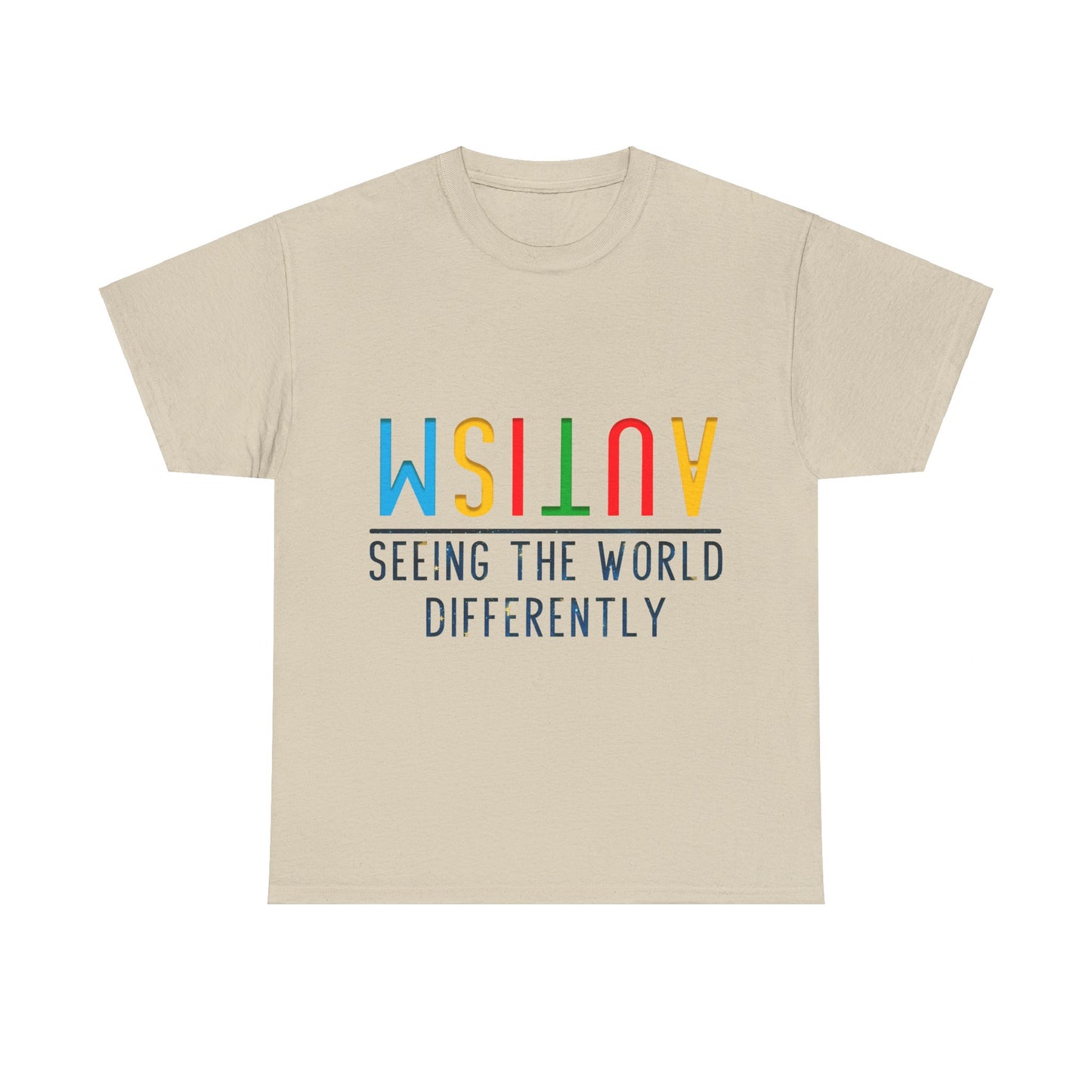 Autism Seeing the World Differently T-shirt Unisex Heavy Cotton