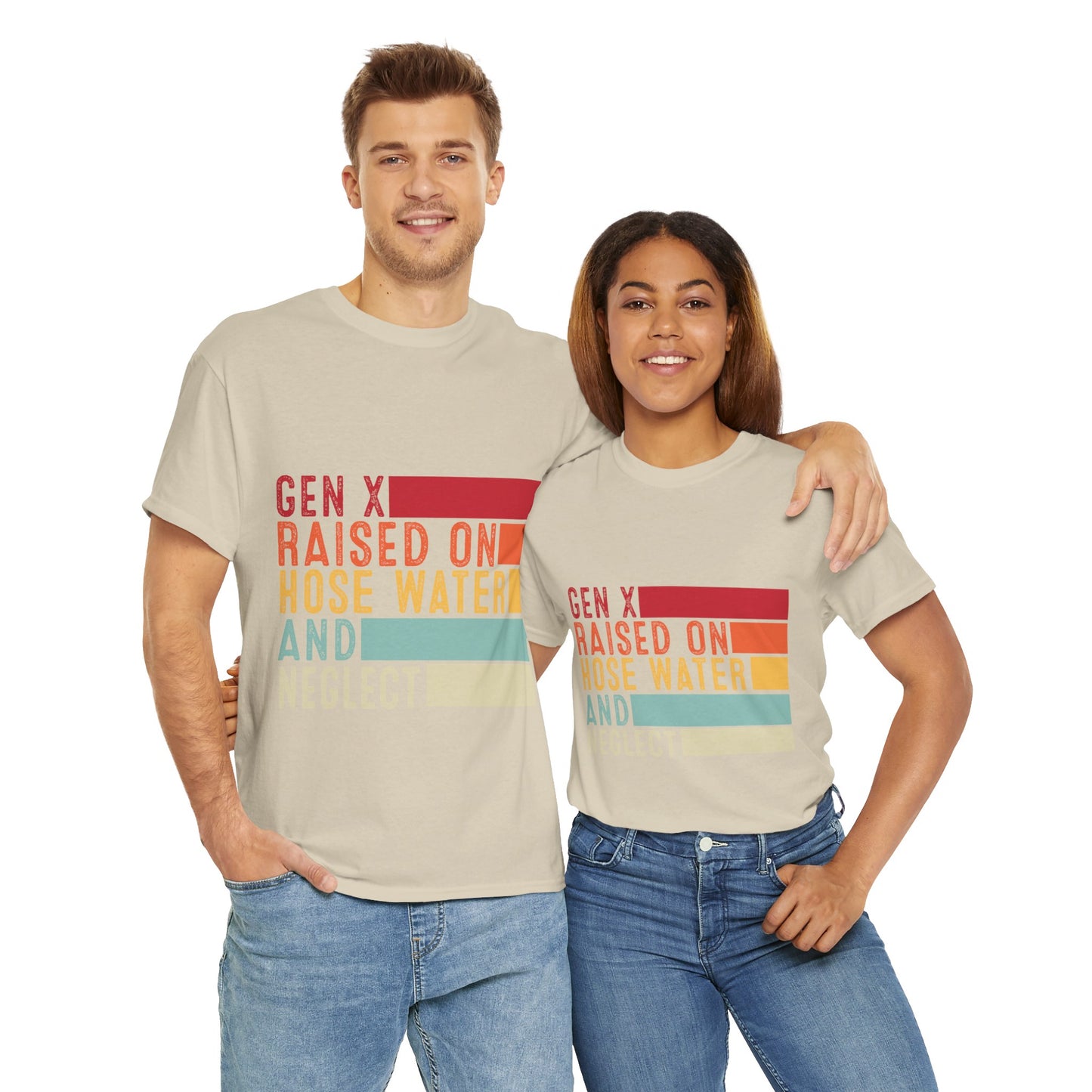 GEN X Raised On Hose Water & Neglect Tshirt Unisex Heavy Cotton