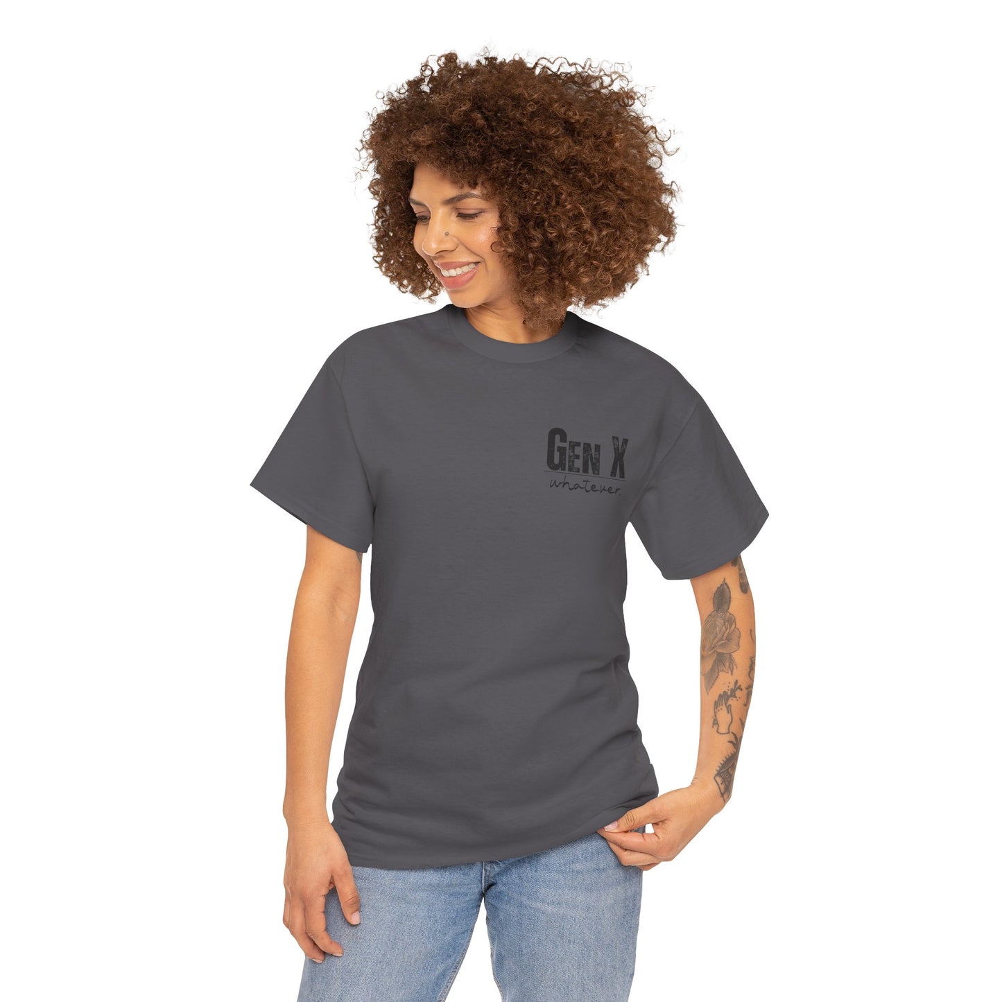 GEN X Definition Unisex Heavy Cotton T-Shirt Front & Back