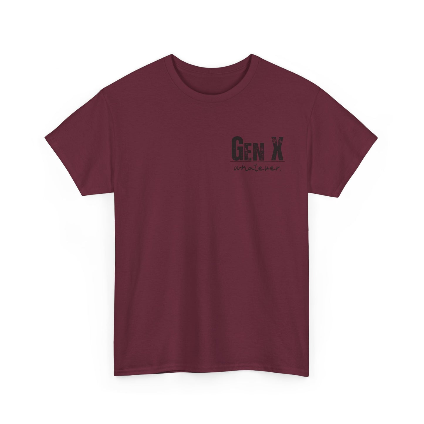 GEN X Definition Unisex Heavy Cotton T-Shirt Front & Back