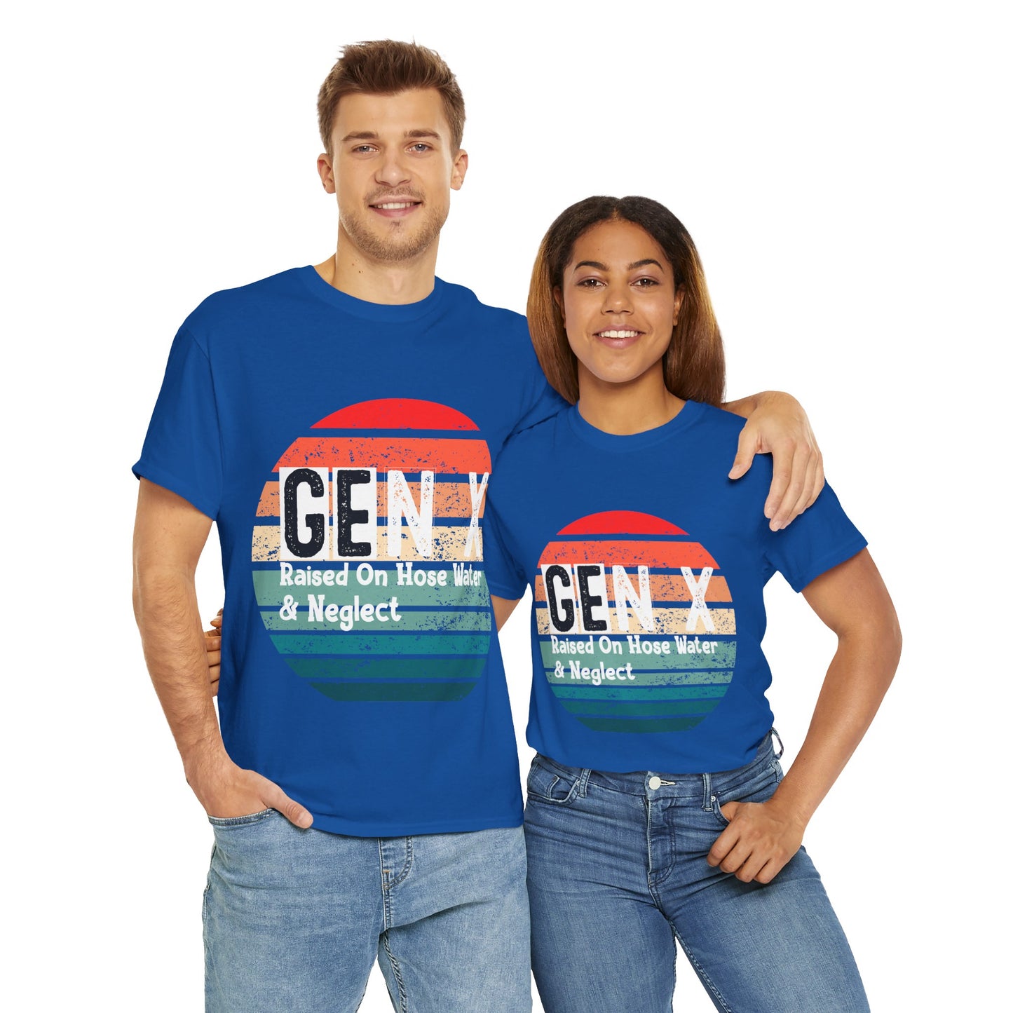 GEN X Raised On Hose Water & Neglect Tshirt Unisex Heavy Cotton
