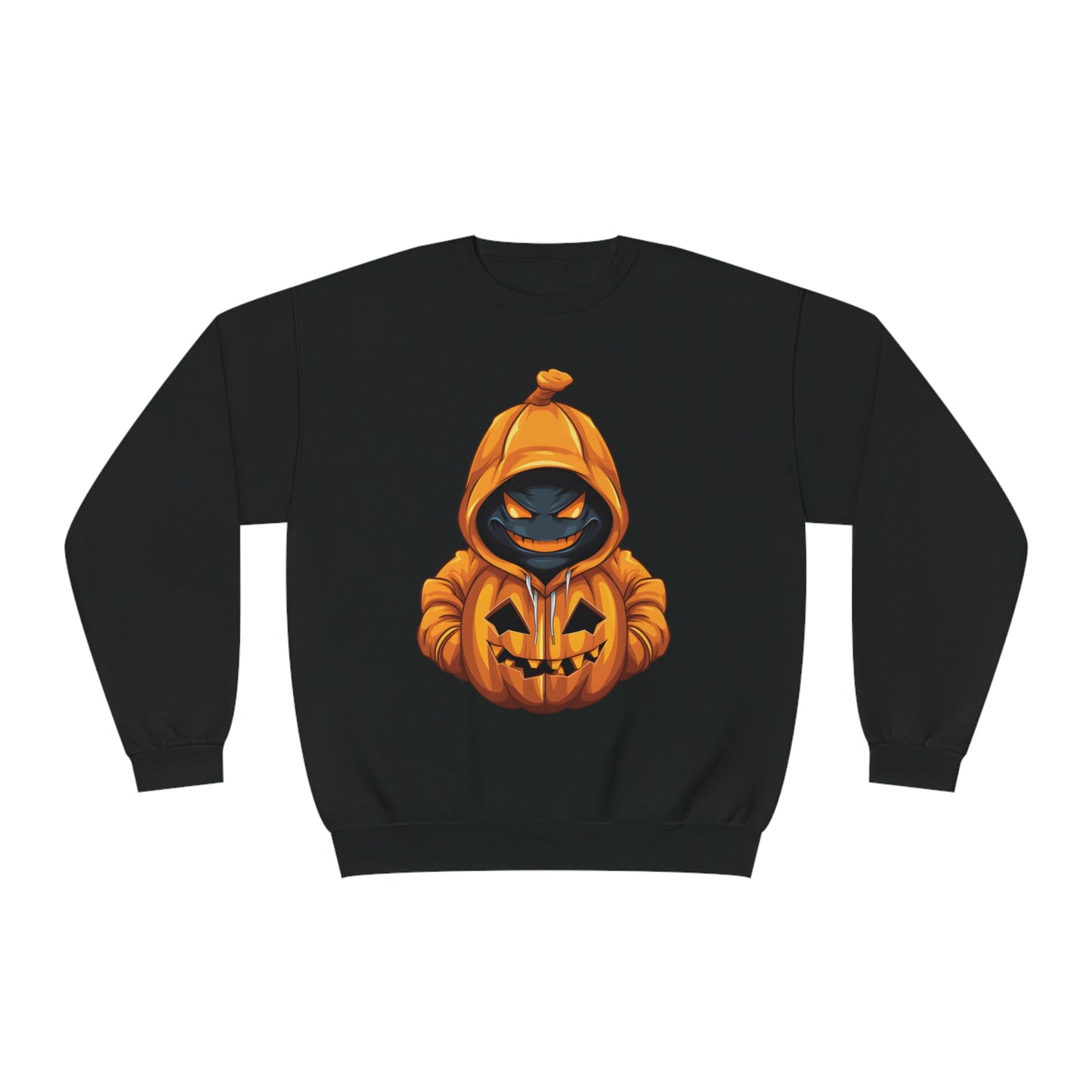 Halloween Scary Hoodie Pumpkin Character Unisex NuBlend® Crewneck Sweatshirt