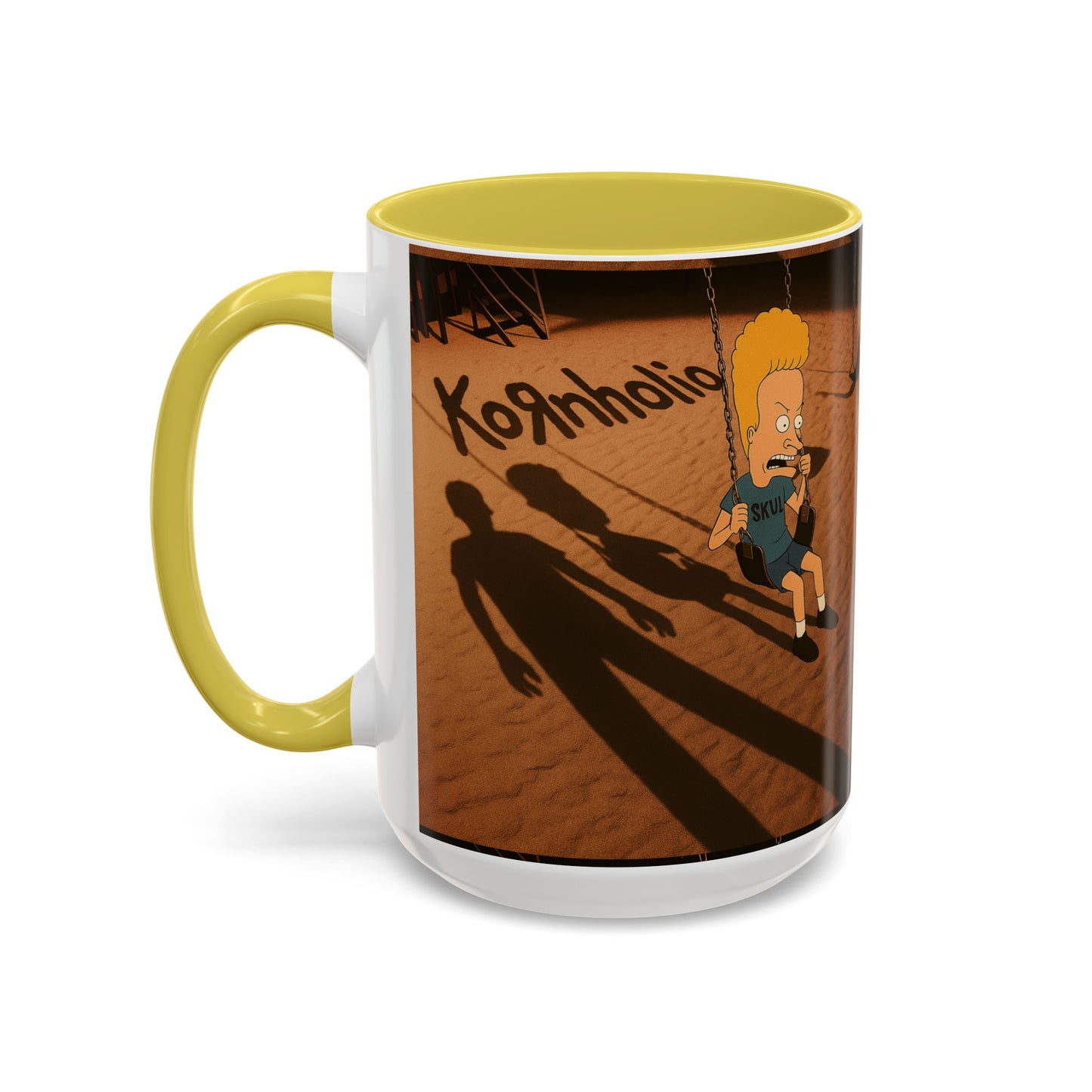Kornholio 15 oz Coffee Mug Funny Nu Metal Cartoon Cup Multiple Colors