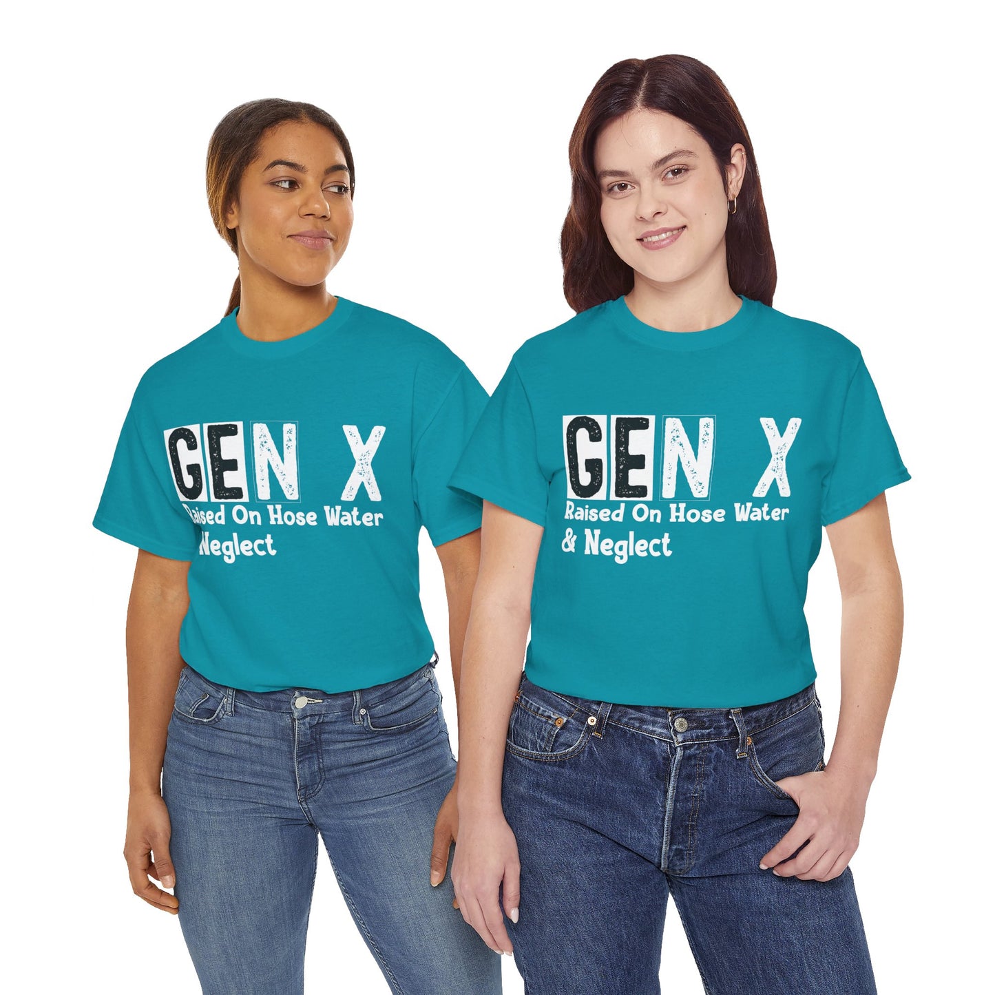 GEN X Raised On Hose Water & Neglect Tshirt Unisex Heavy Cotton