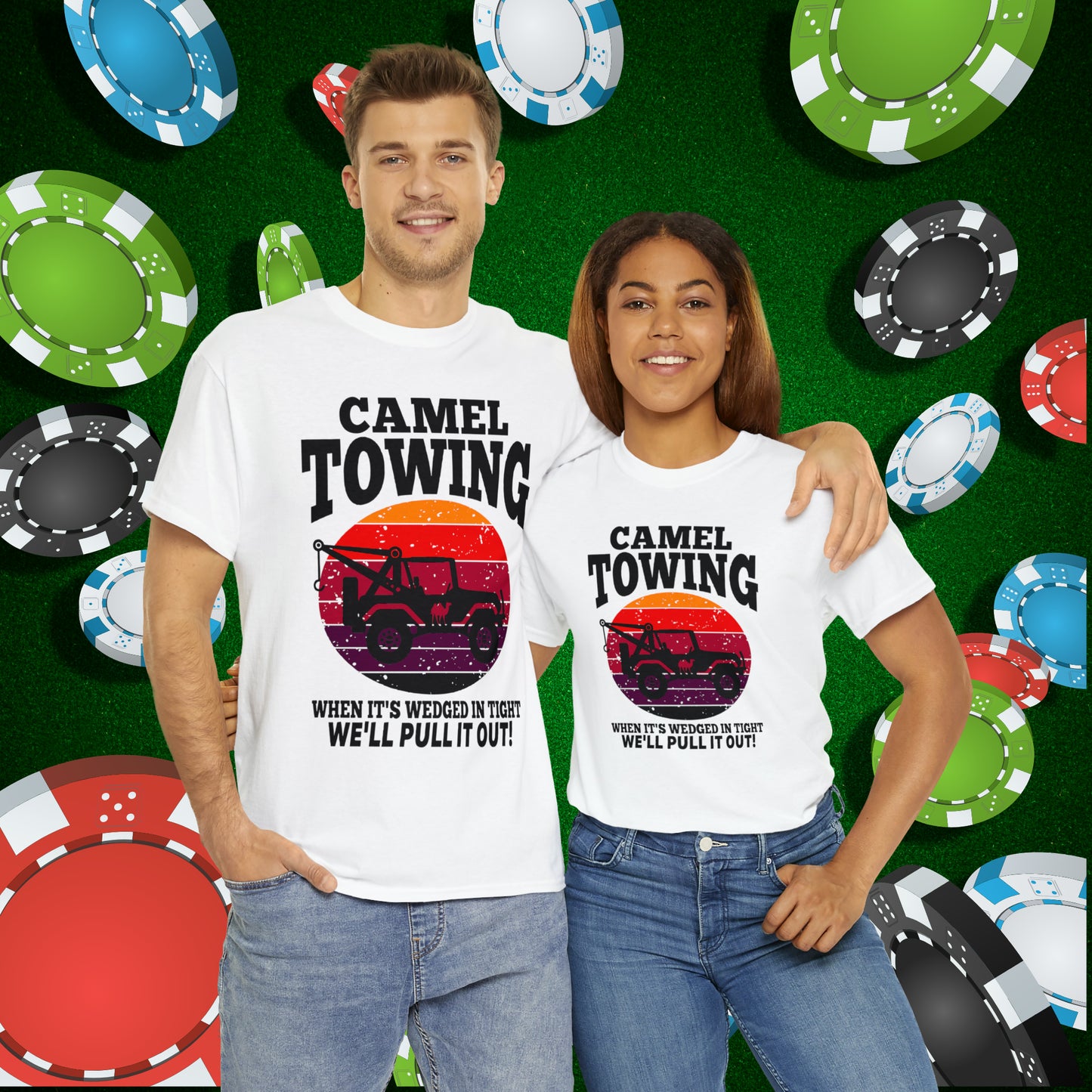 Camel Towing When its wedged in tight we'll pull it out T-Shirt