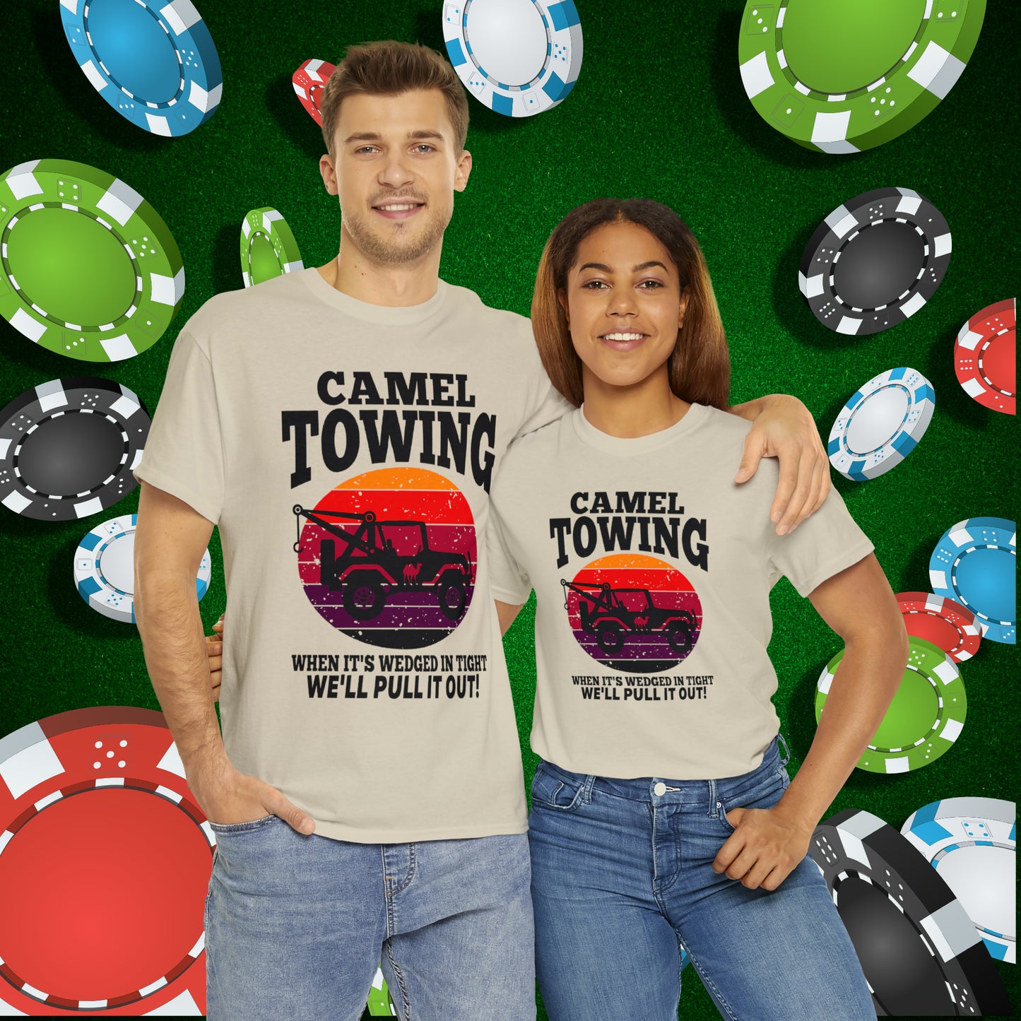 Camel Towing When its wedged in tight we'll pull it out T-Shirt