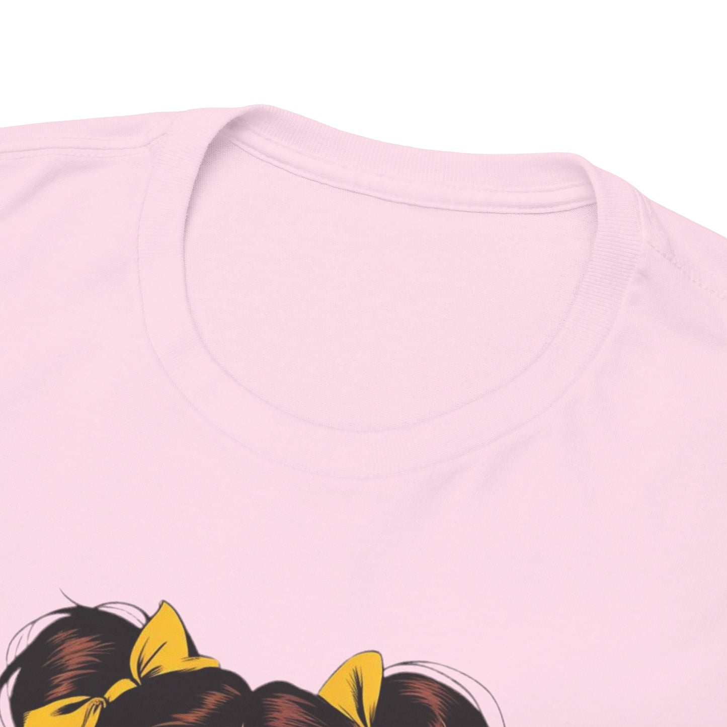 Sexy PopArt Girl with pigtails and Sucker Unisex heavy cotton Tshirt