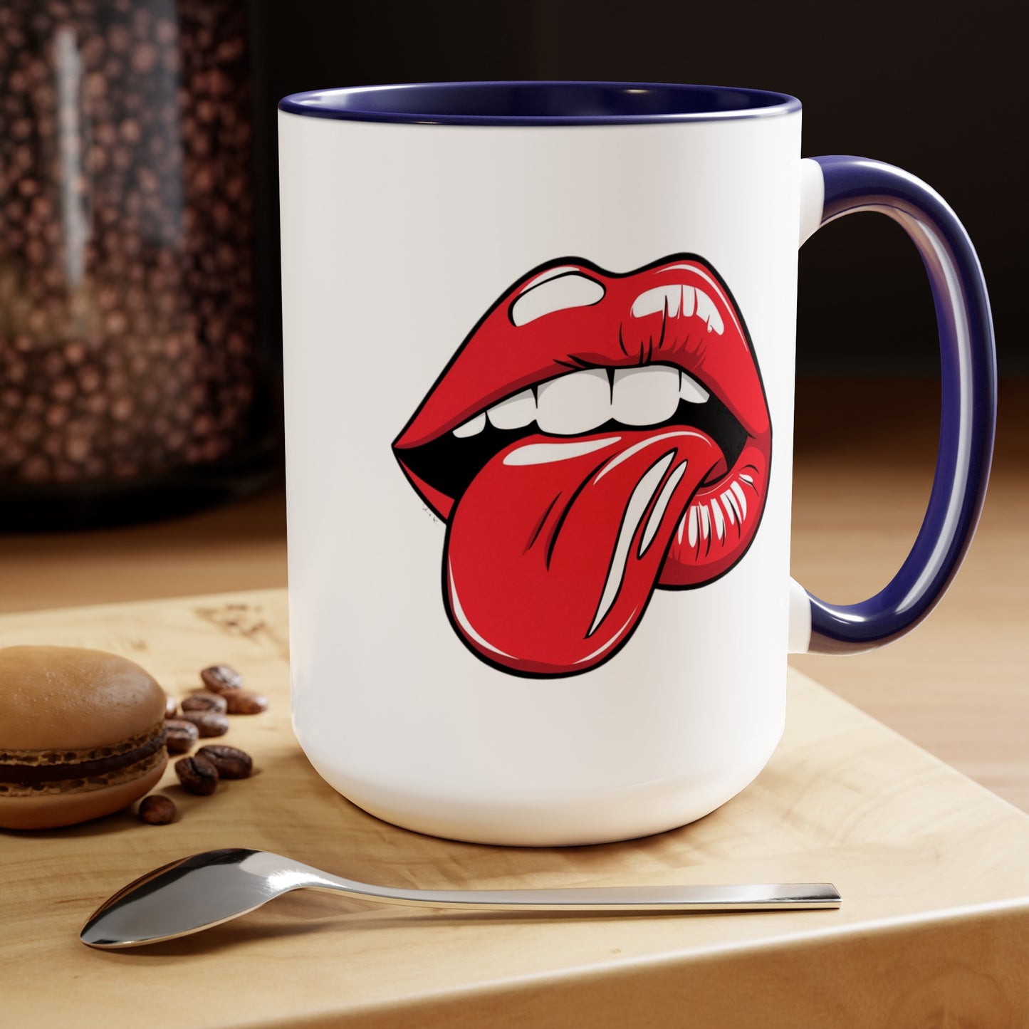 PopArt Lips and Tounge15oz Coffee Mug