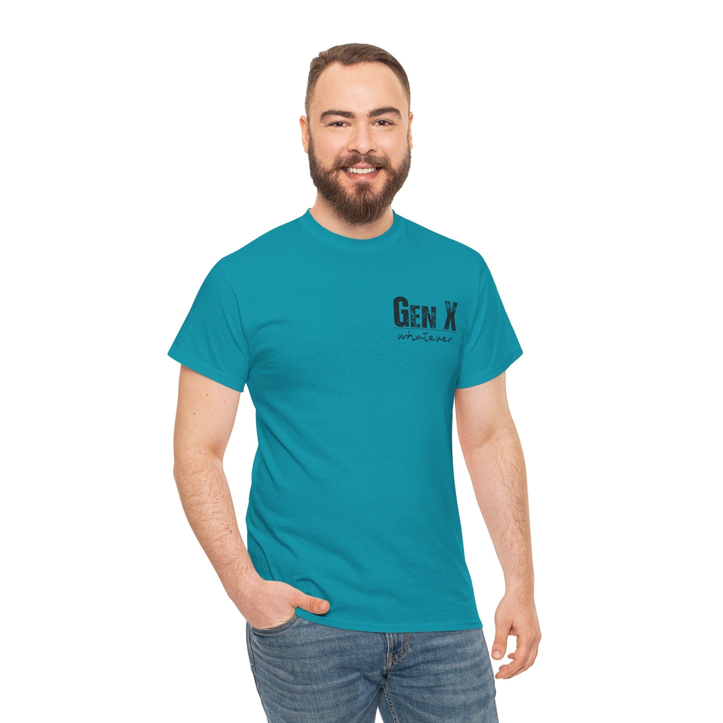 GEN X Definition Unisex Heavy Cotton T-Shirt Front & Back