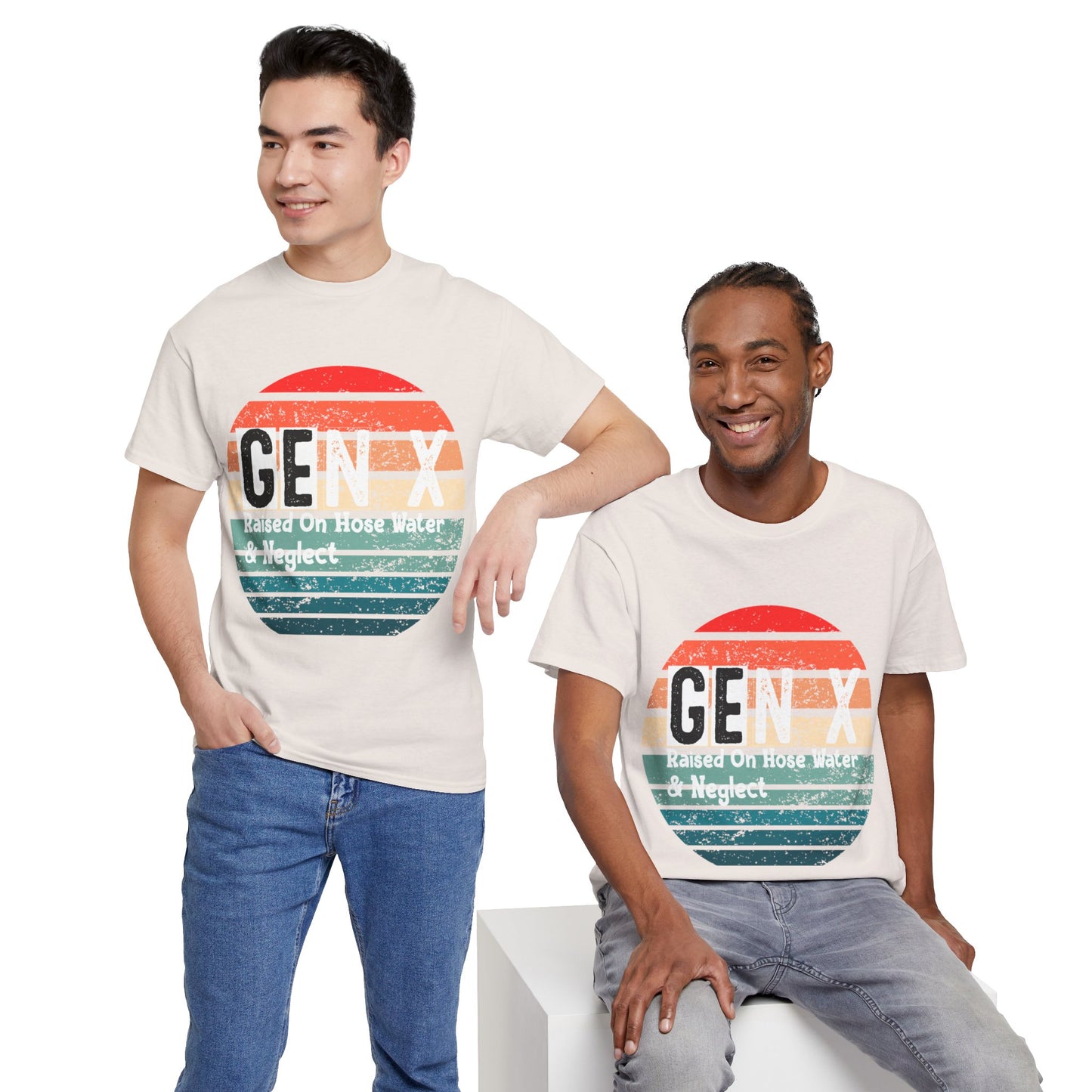GEN X Raised On Hose Water & Neglect Tshirt Unisex Heavy Cotton