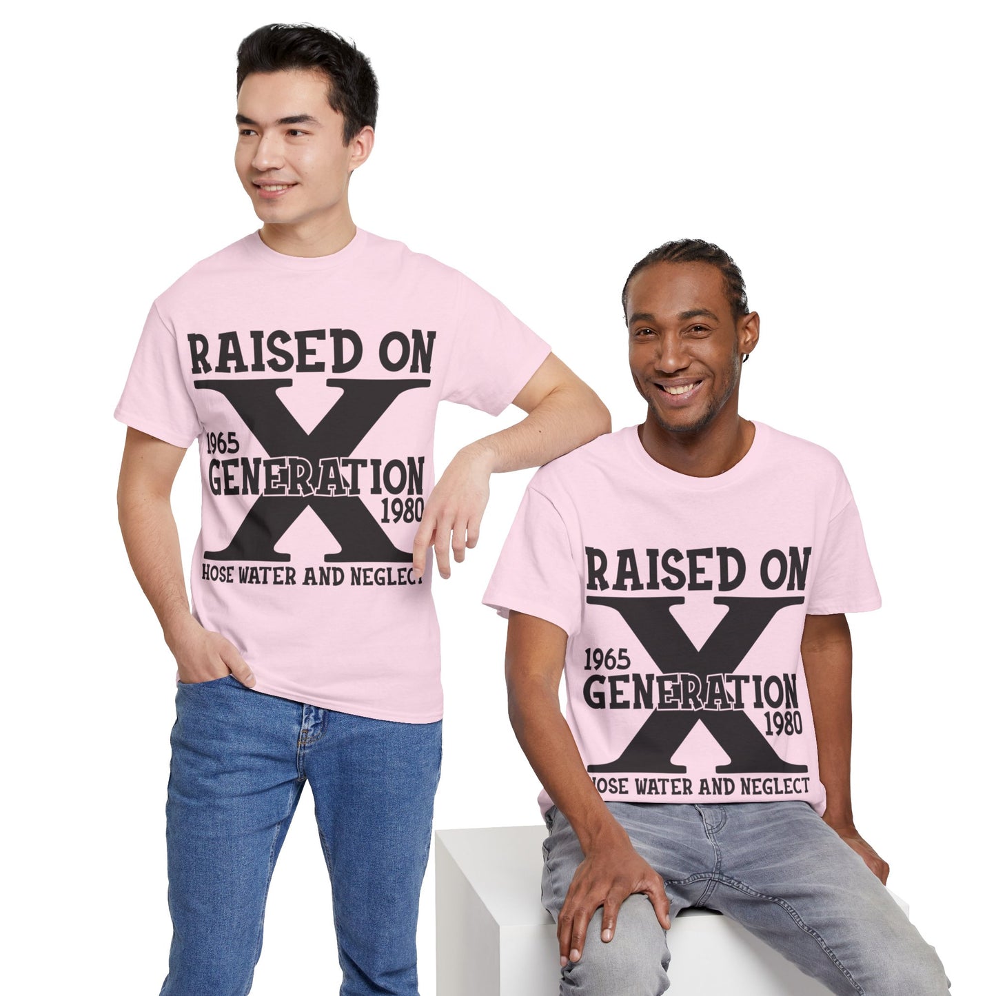 GEN X Raised On Hose Water & Neglect Tshirt Unisex Heavy Cotton