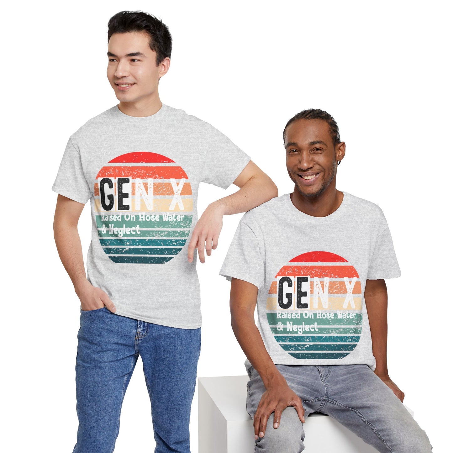 GEN X Raised On Hose Water & Neglect Tshirt Unisex Heavy Cotton
