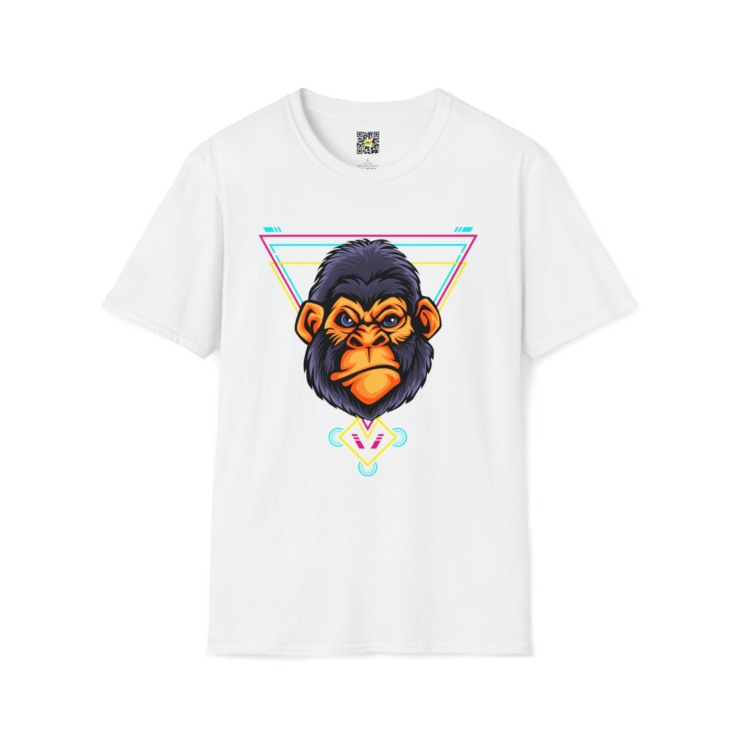Angry Gorilla Head Sacred Geometry T-Shirt Animals Zoo Amazon Beautiful