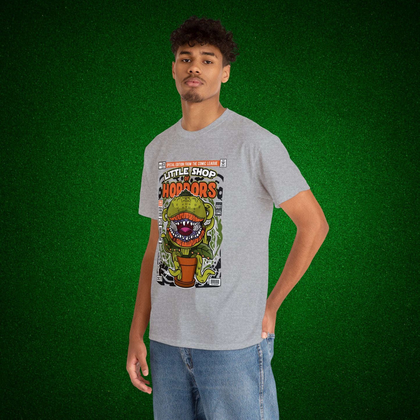 Little Shop of Horrors Audrey Pop Culture Mock Comic Cover heavy cotton T-shirt
