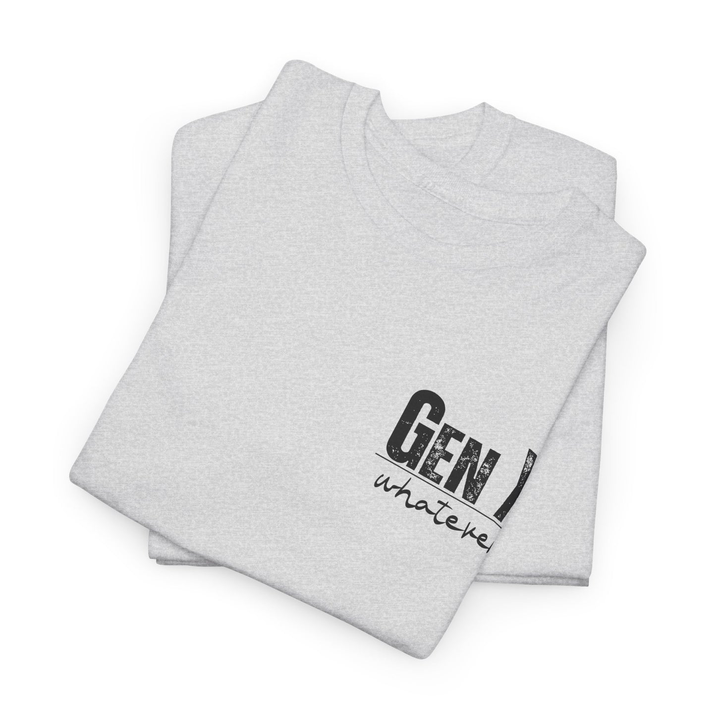 GEN X Definition Unisex Heavy Cotton T-Shirt Front & Back
