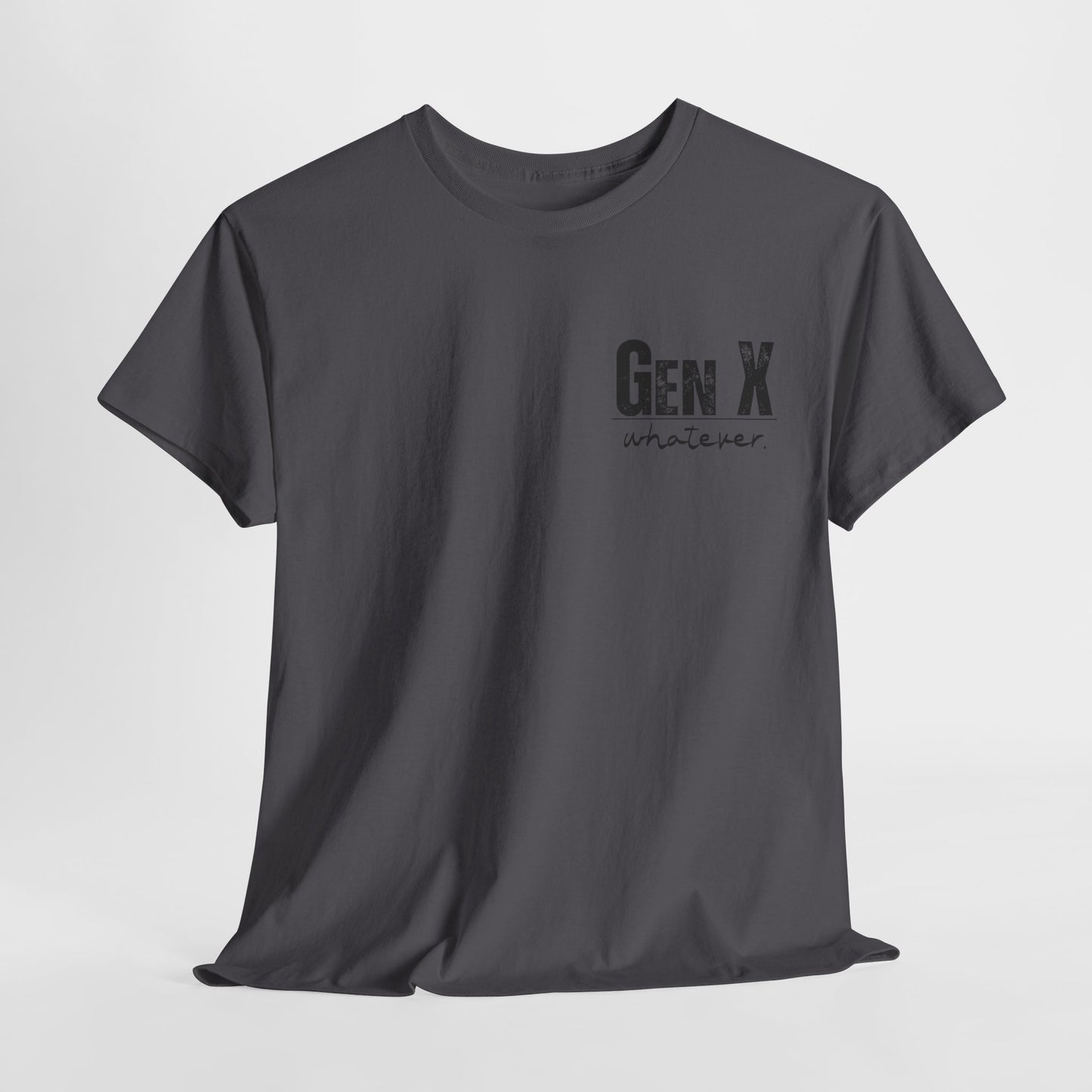 GEN X Definition Unisex Heavy Cotton T-Shirt Front & Back