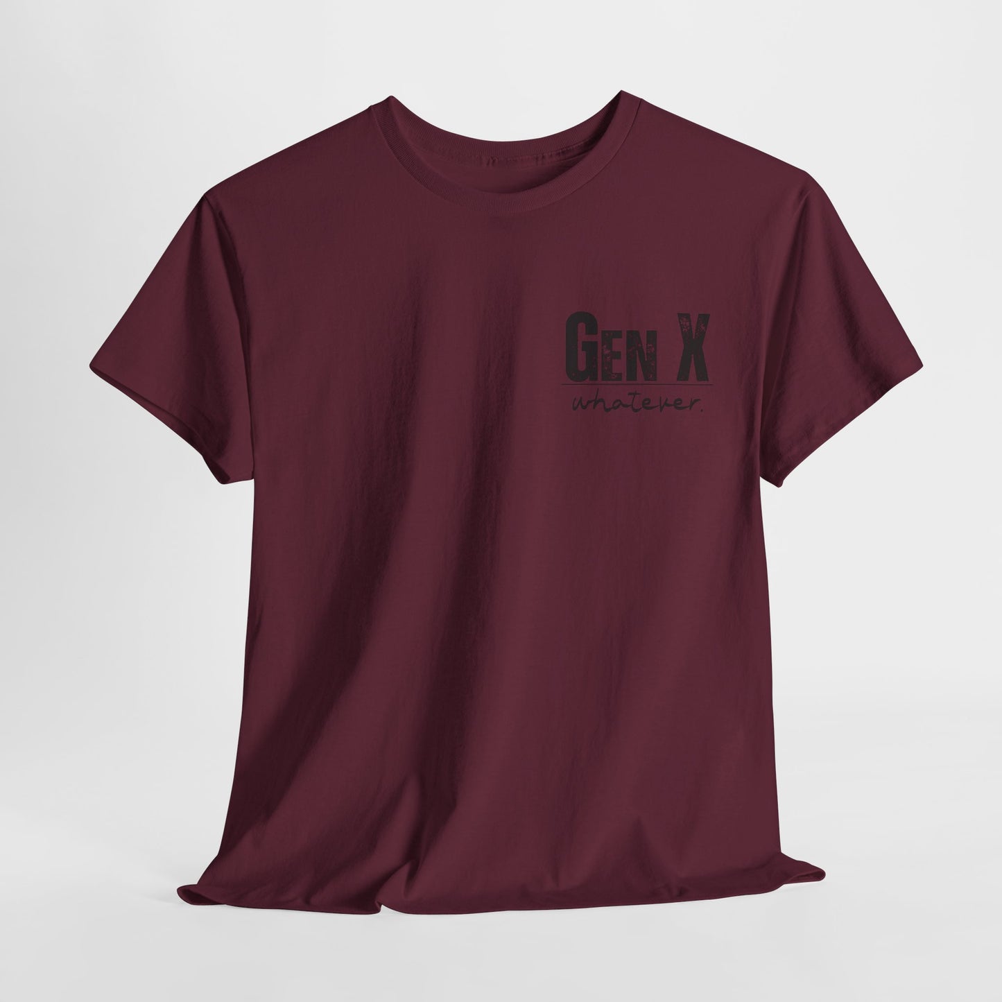 GEN X Definition Unisex Heavy Cotton T-Shirt Front & Back