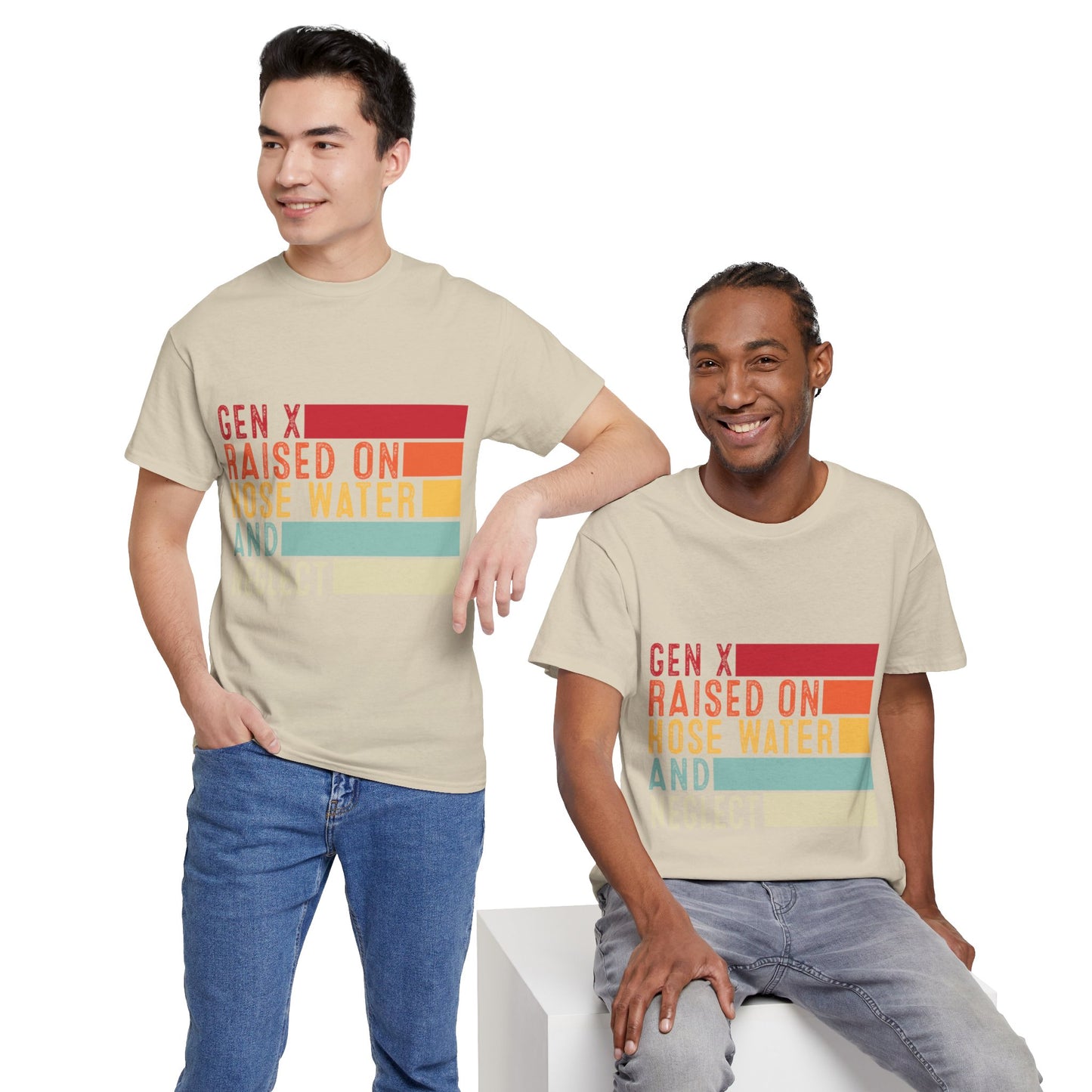 GEN X Raised On Hose Water & Neglect Tshirt Unisex Heavy Cotton
