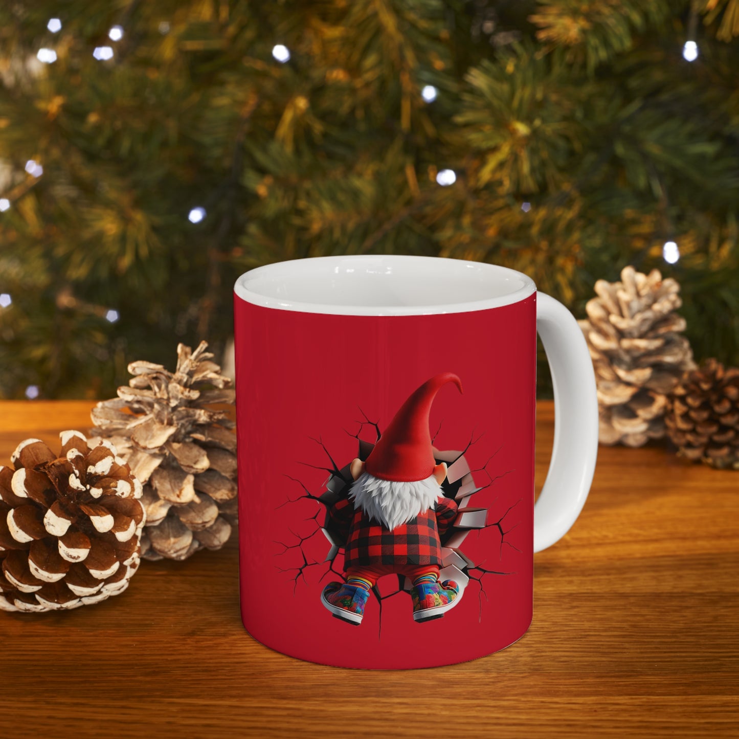 Valentine Gnome 3D Ceramic Mug 11oz