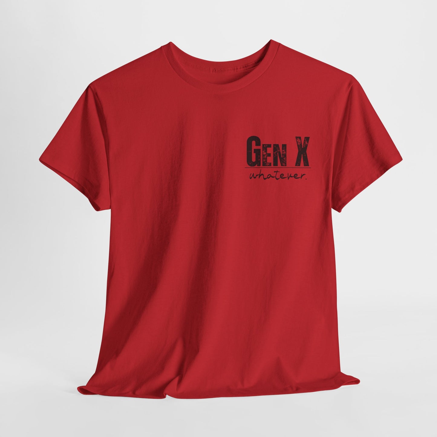 GEN X Definition Unisex Heavy Cotton T-Shirt Front & Back