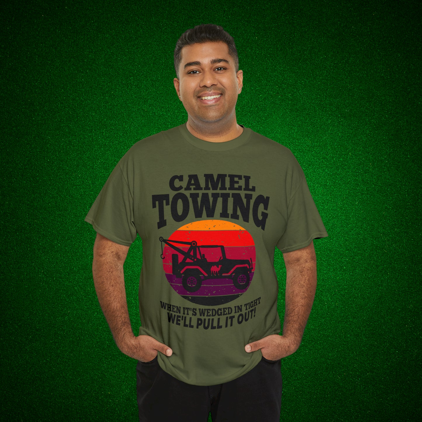 Camel Towing When its wedged in tight we'll pull it out T-Shirt