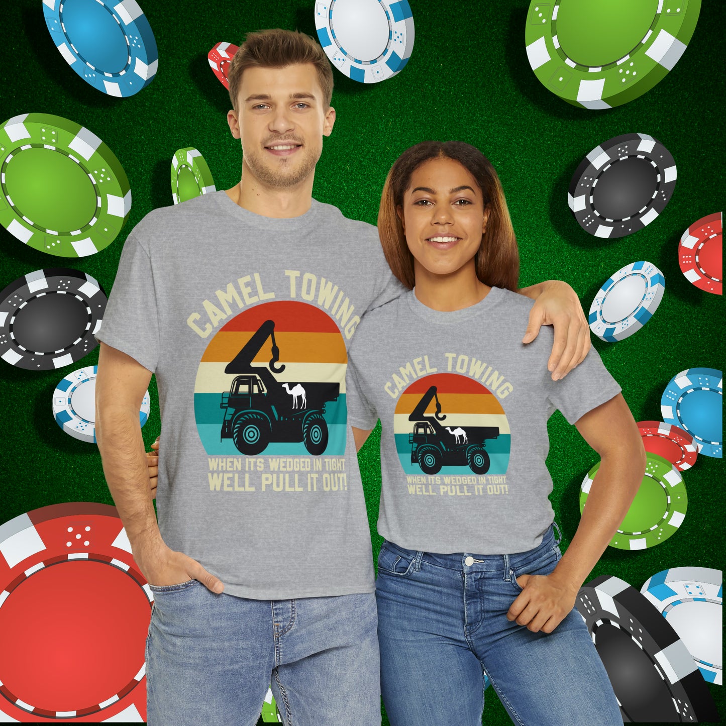 Camel Towing When its wedged in tight we'll pull it out T-Shirt