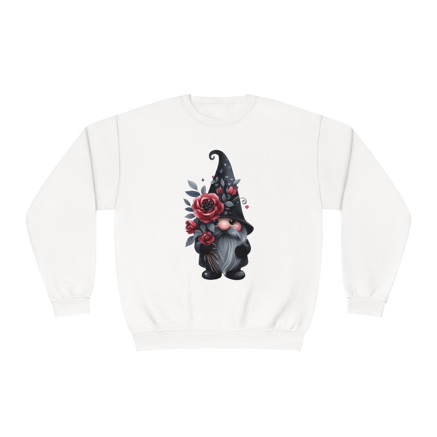 Black Valentine Gnome Unisex NuBlend® Crewneck Sweatshirt