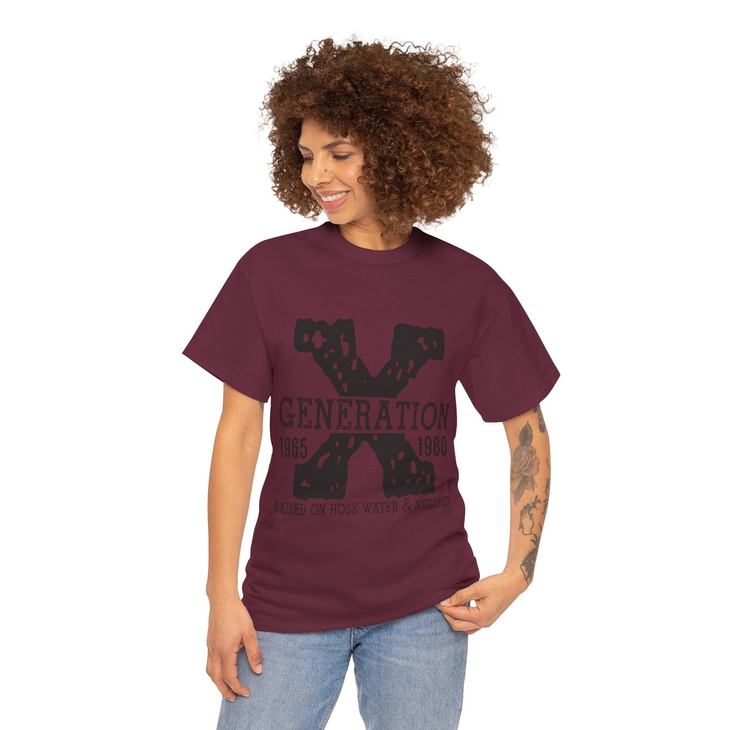 Copy of GEN X Raised On Hose Water & Neglect Tshirt Unisex Heavy Cotton