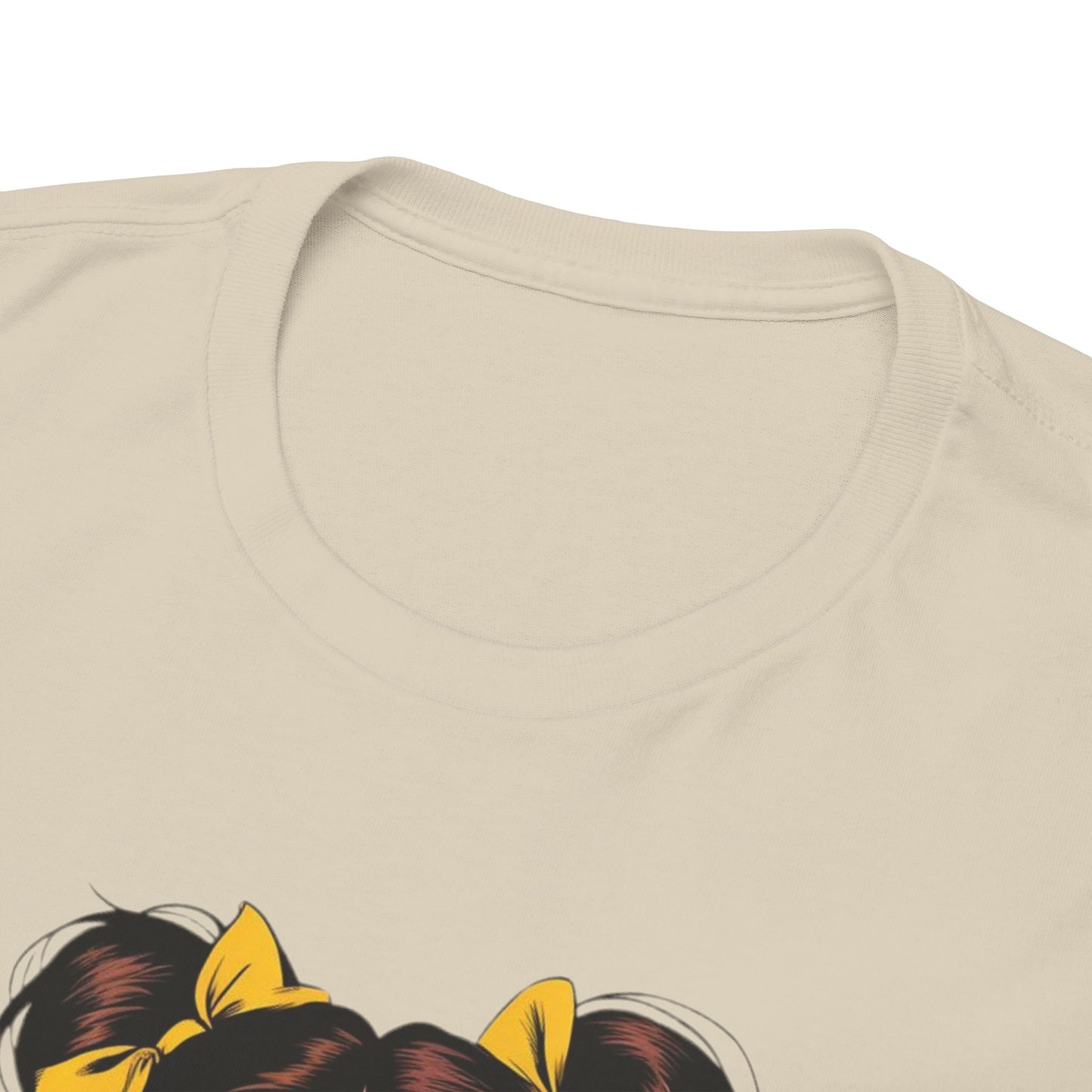 Sexy PopArt Girl with pigtails and Sucker Unisex heavy cotton Tshirt