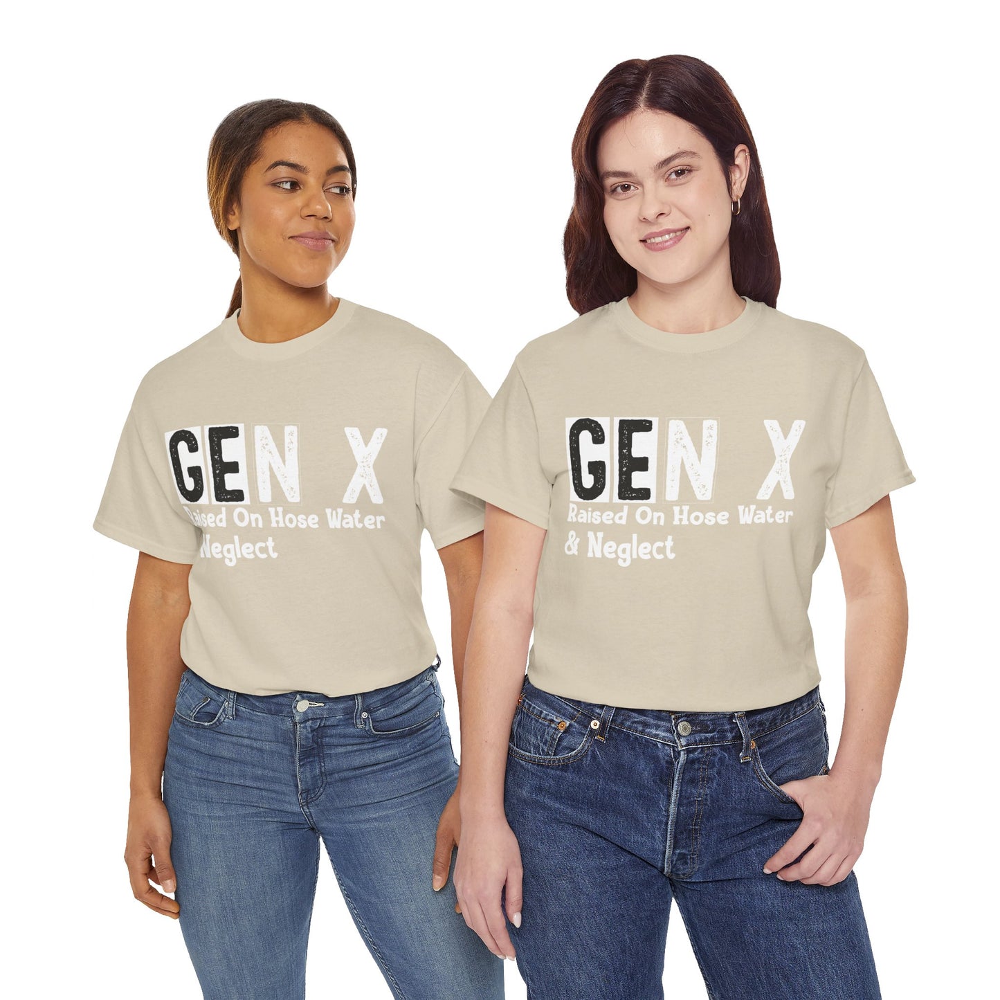 GEN X Raised On Hose Water & Neglect Tshirt Unisex Heavy Cotton