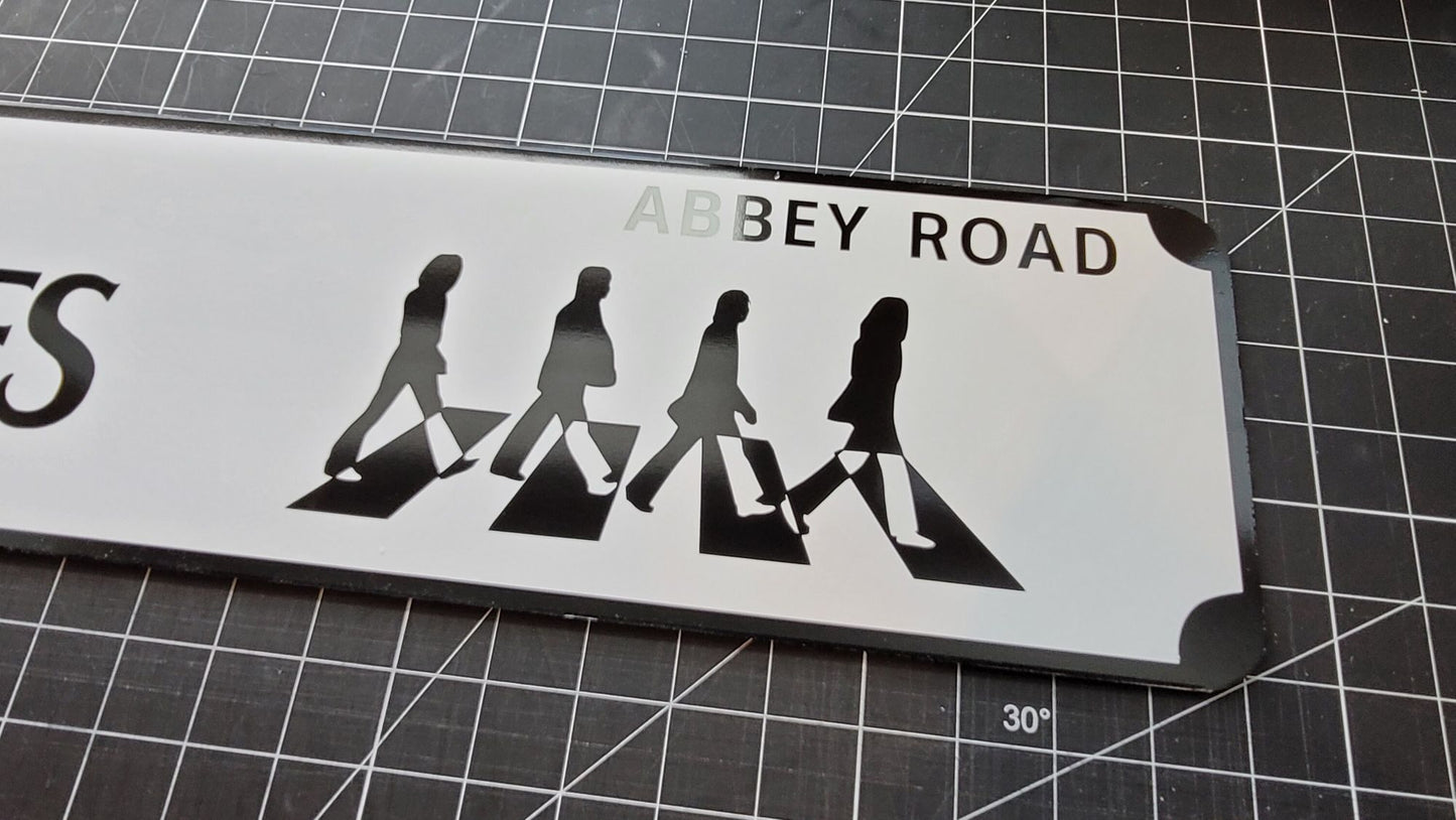 The Beatles Street Sign 6" X 24" Man Cave Indoor/Outdoor Abbey Road