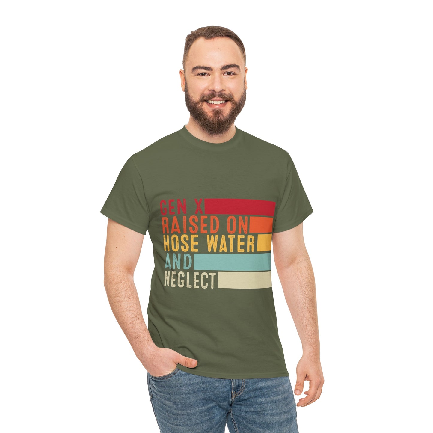GEN X Raised On Hose Water & Neglect Tshirt Unisex Heavy Cotton