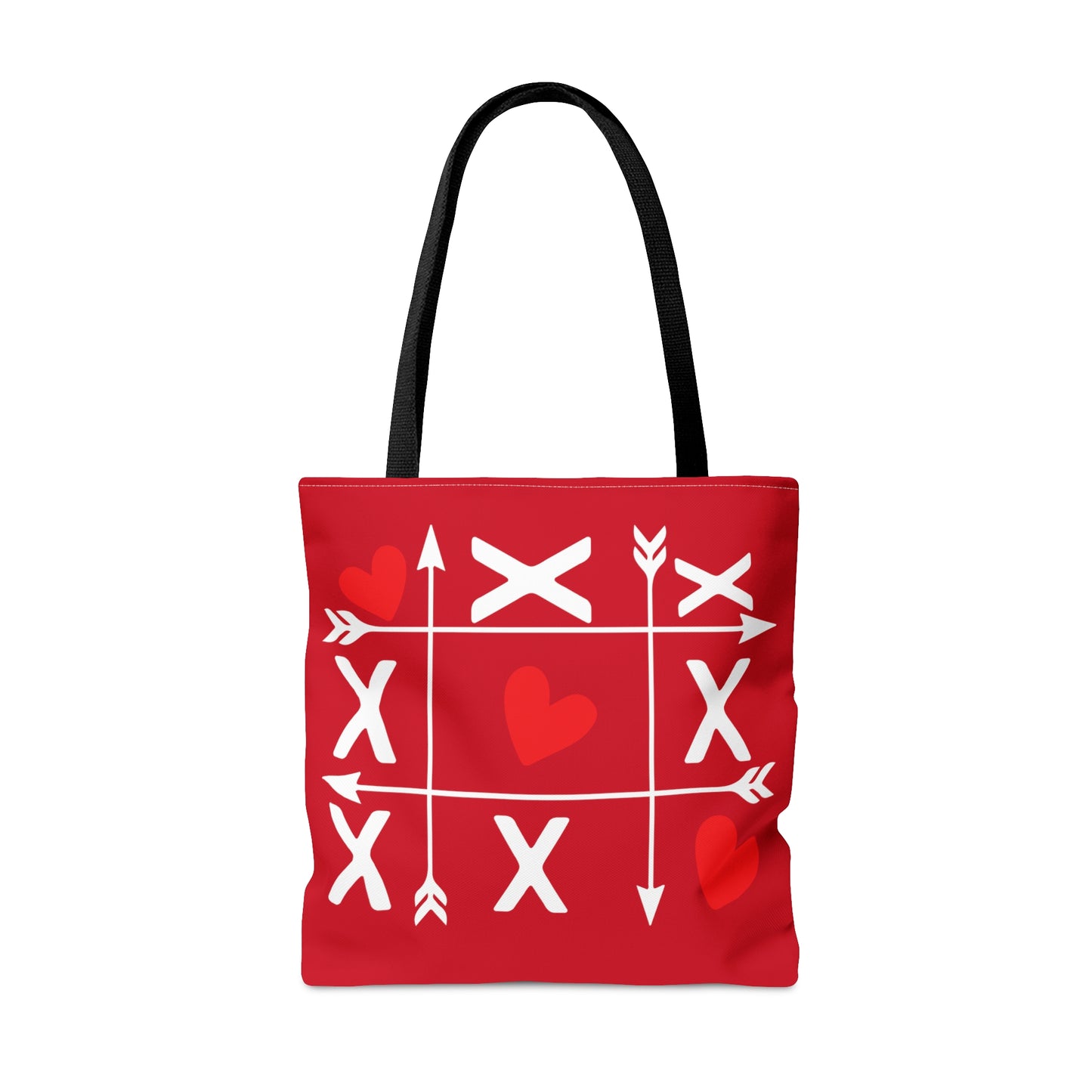 Tic-Tac-Toe Valentines Day Heart Teacher Unisex Tote Bag (AOP)