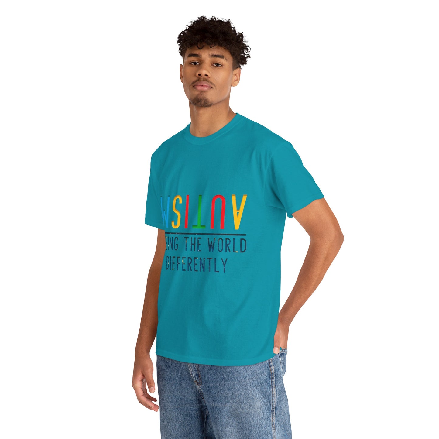 Autism Seeing the World Differently T-shirt Unisex Heavy Cotton