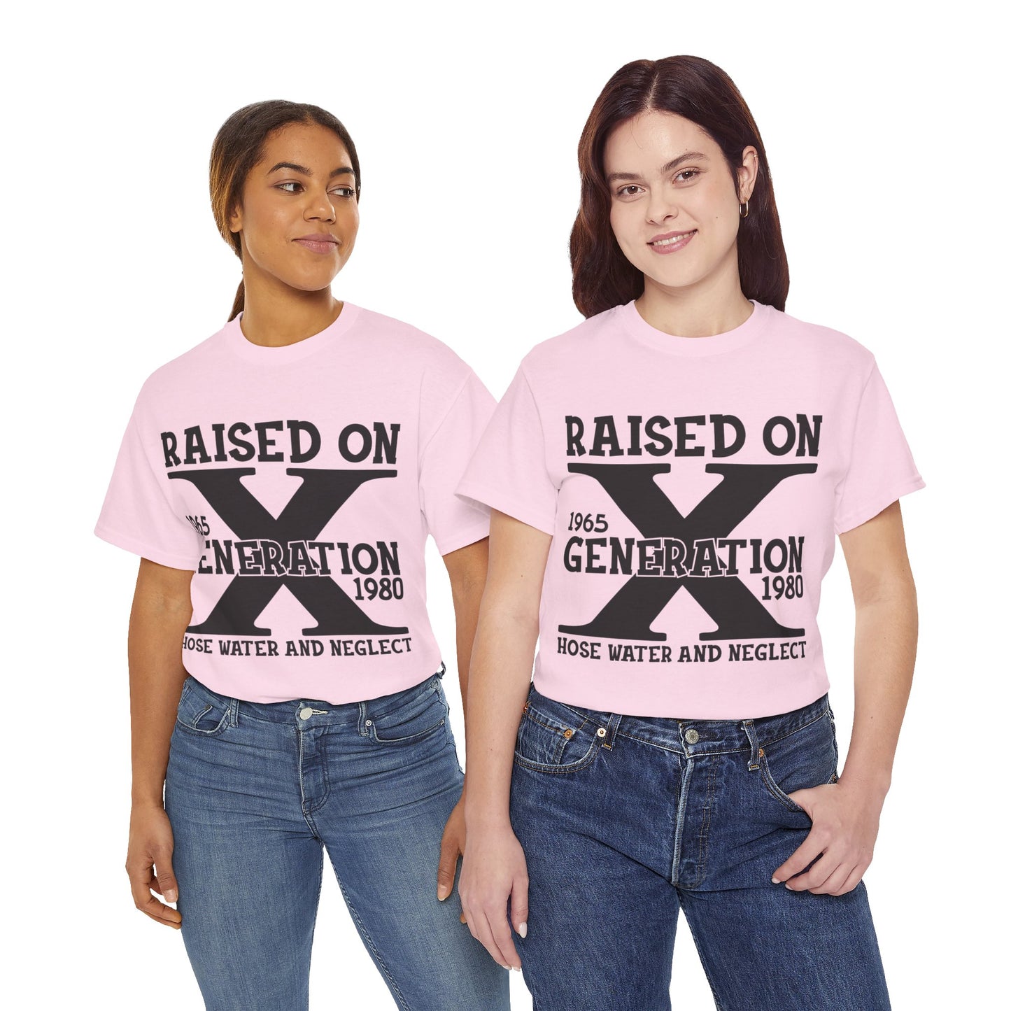 GEN X Raised On Hose Water & Neglect Tshirt Unisex Heavy Cotton