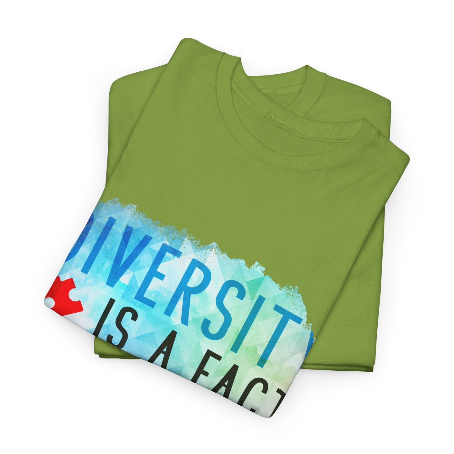 Autism Diversity is a Fact, Inclusion is an Act T-shirt Unisex Heavy Cotton