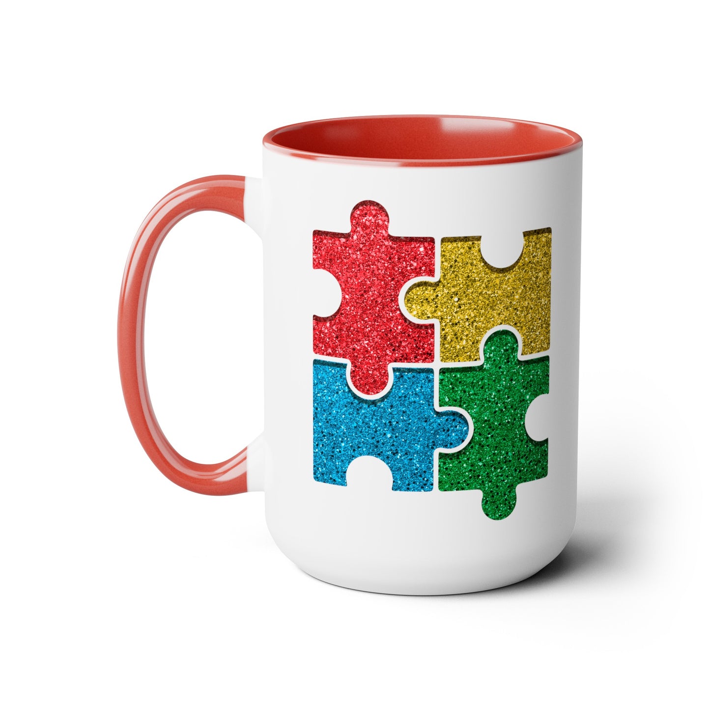 Autism Puzzle Pieces 15oz Coffee Mug