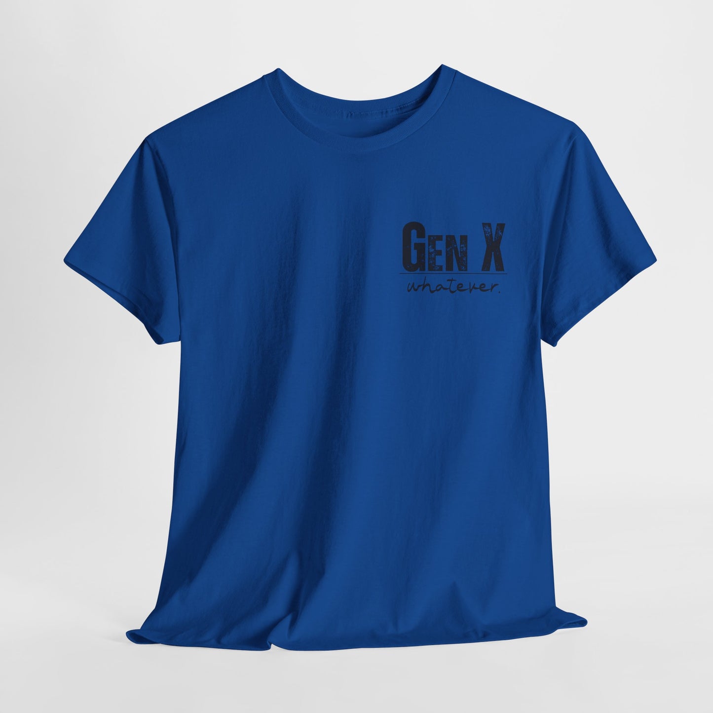 GEN X Definition Unisex Heavy Cotton T-Shirt Front & Back