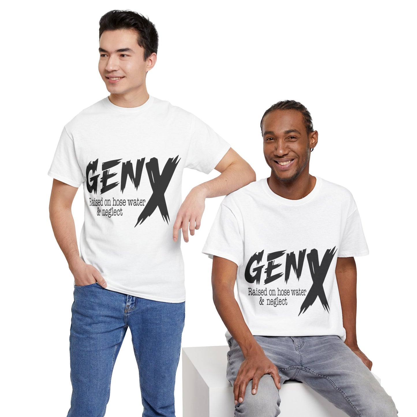 GEN X Raised On Hose Water & Neglect Tshirt Unisex Heavy Cotton